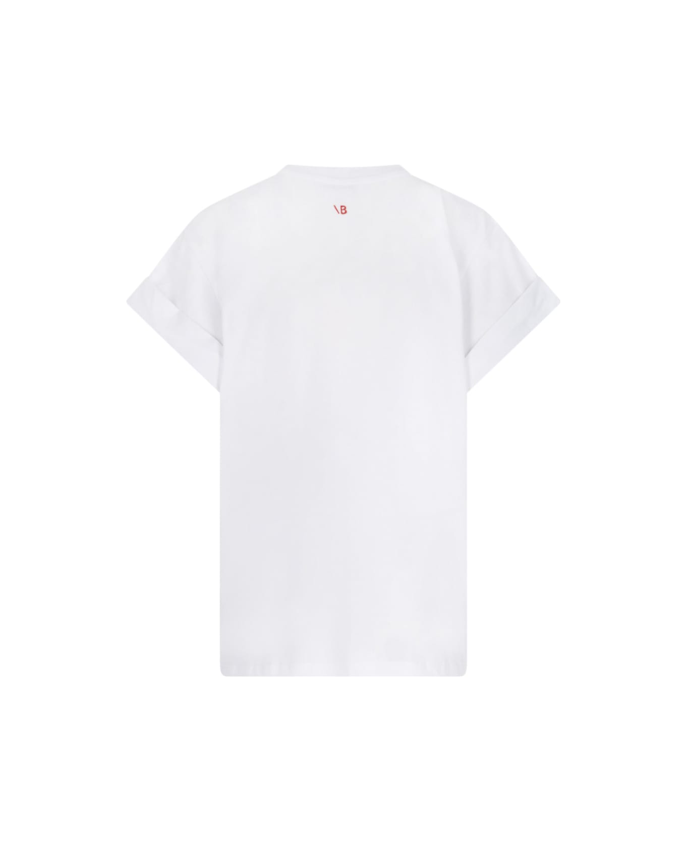 Victoria Beckham 'slogan Print' T-shirt - White