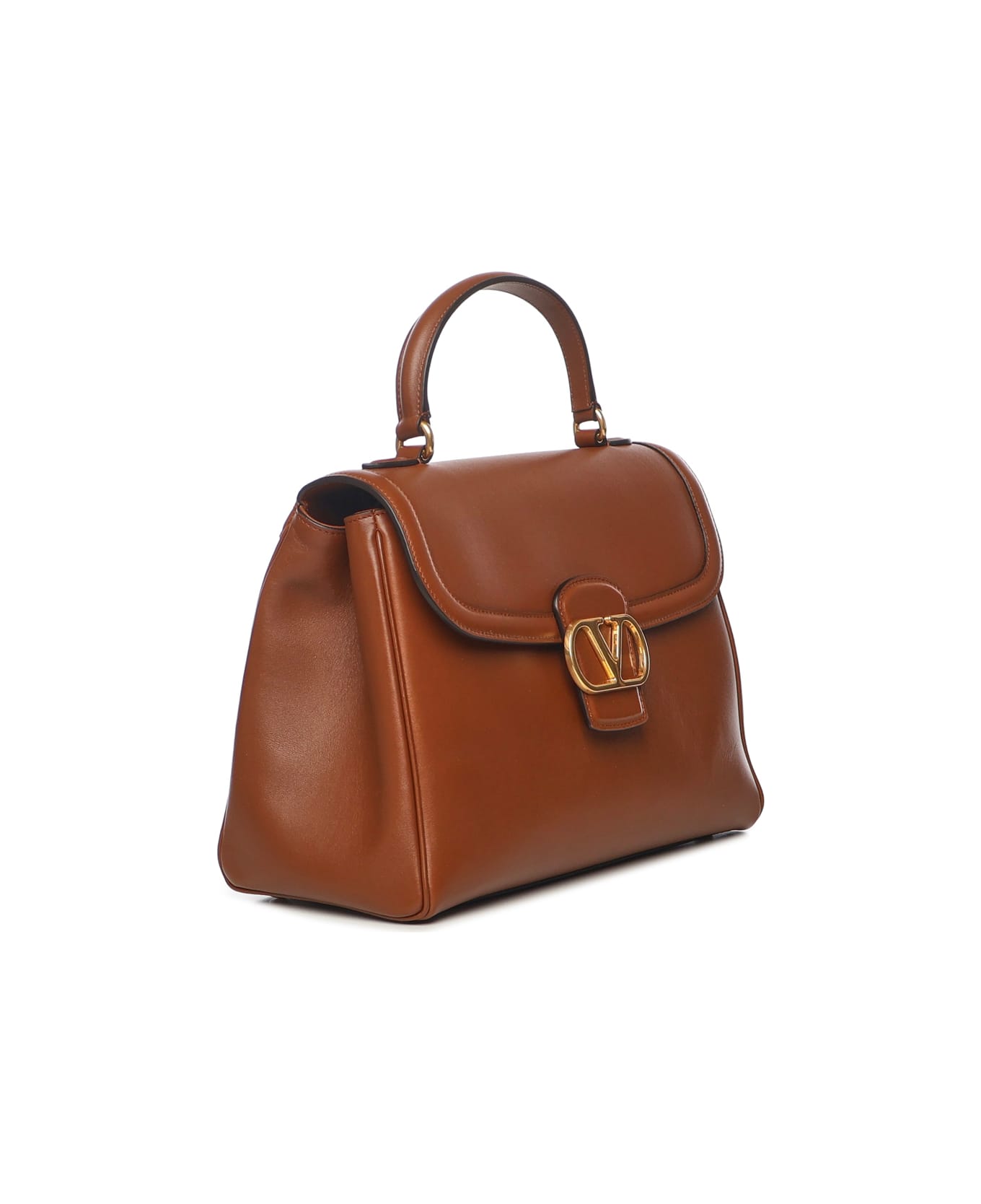 Valentino Garavani 9to5 Leather Bag - TOBACCO