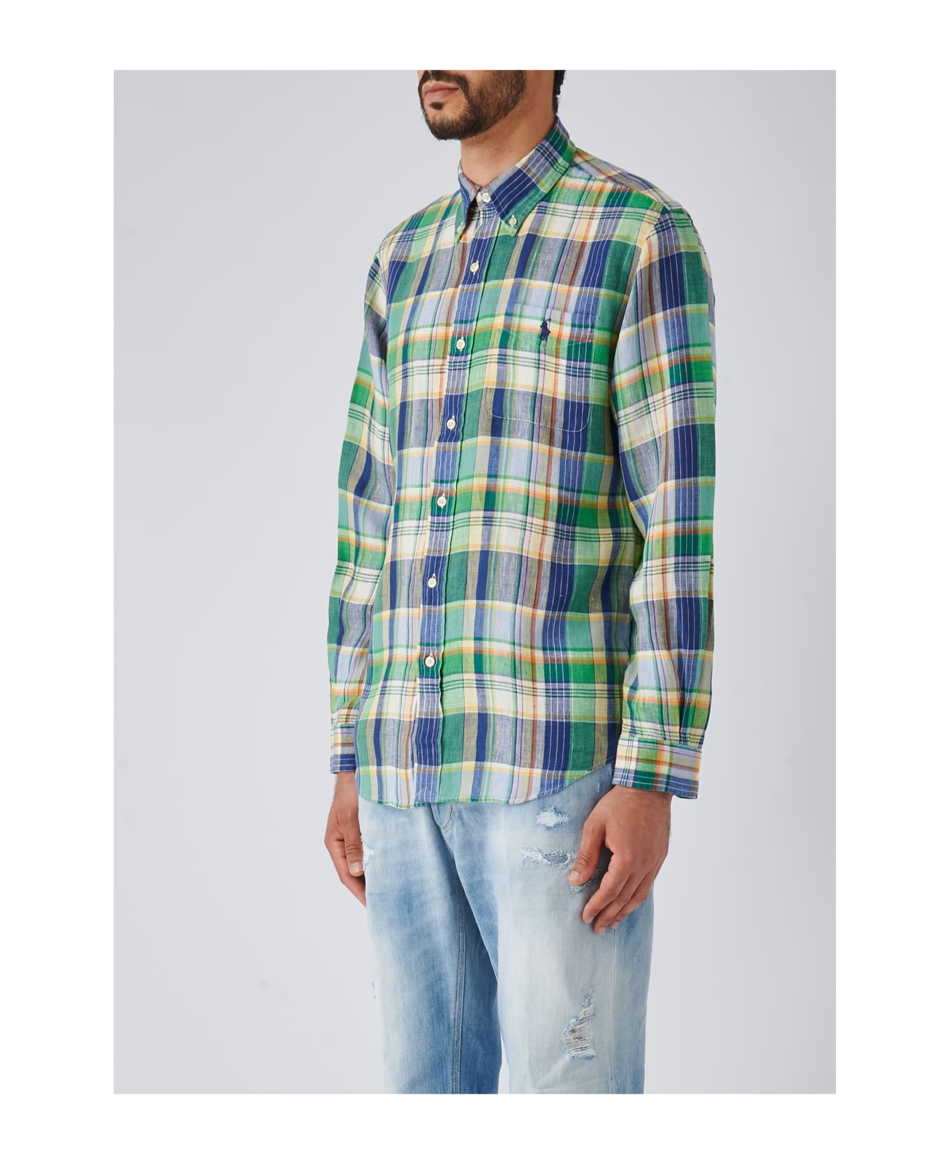 Polo Ralph Lauren Long Sleeve Sport Shirt Shirt - VERDE