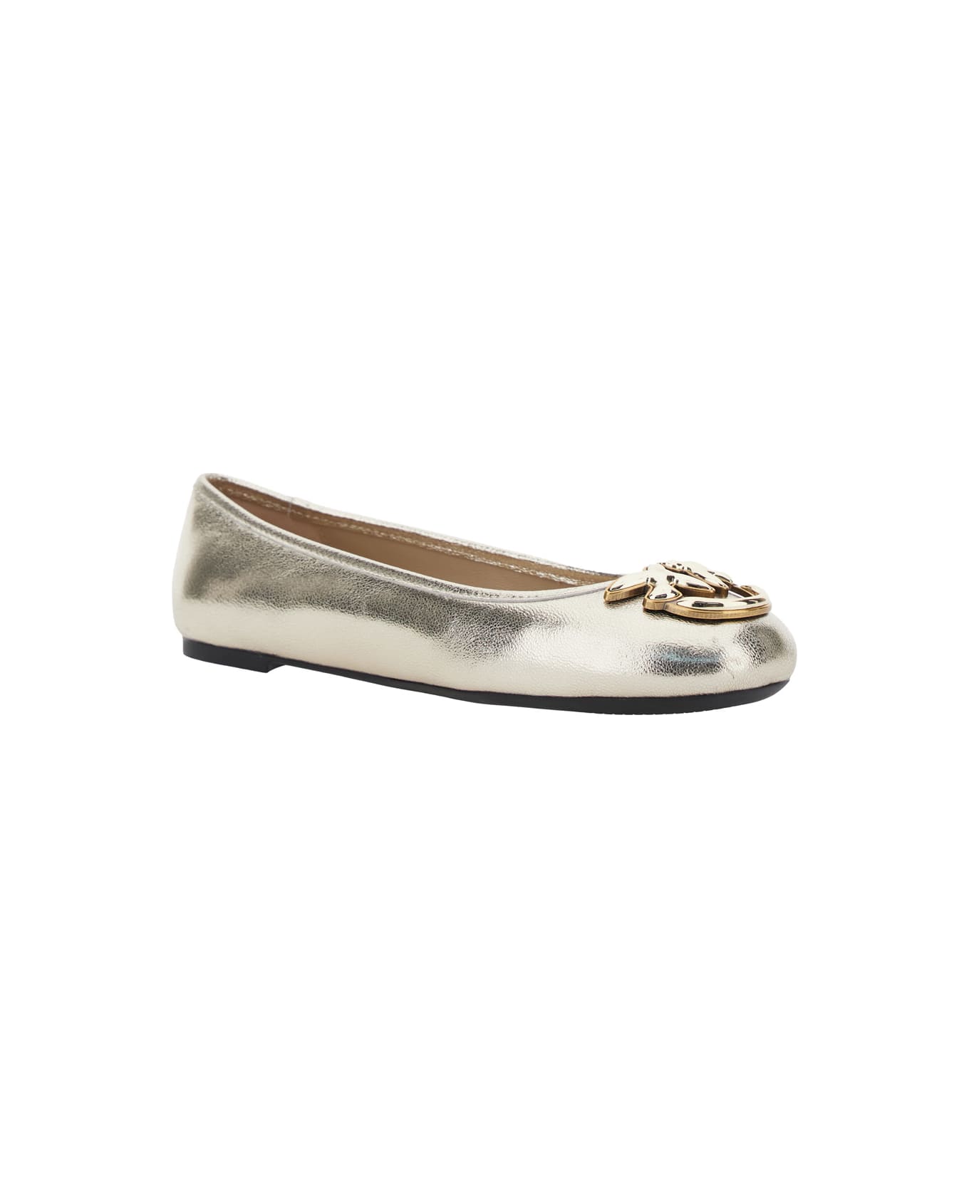 Pinko Metallic Ballet Shoes - Metallic