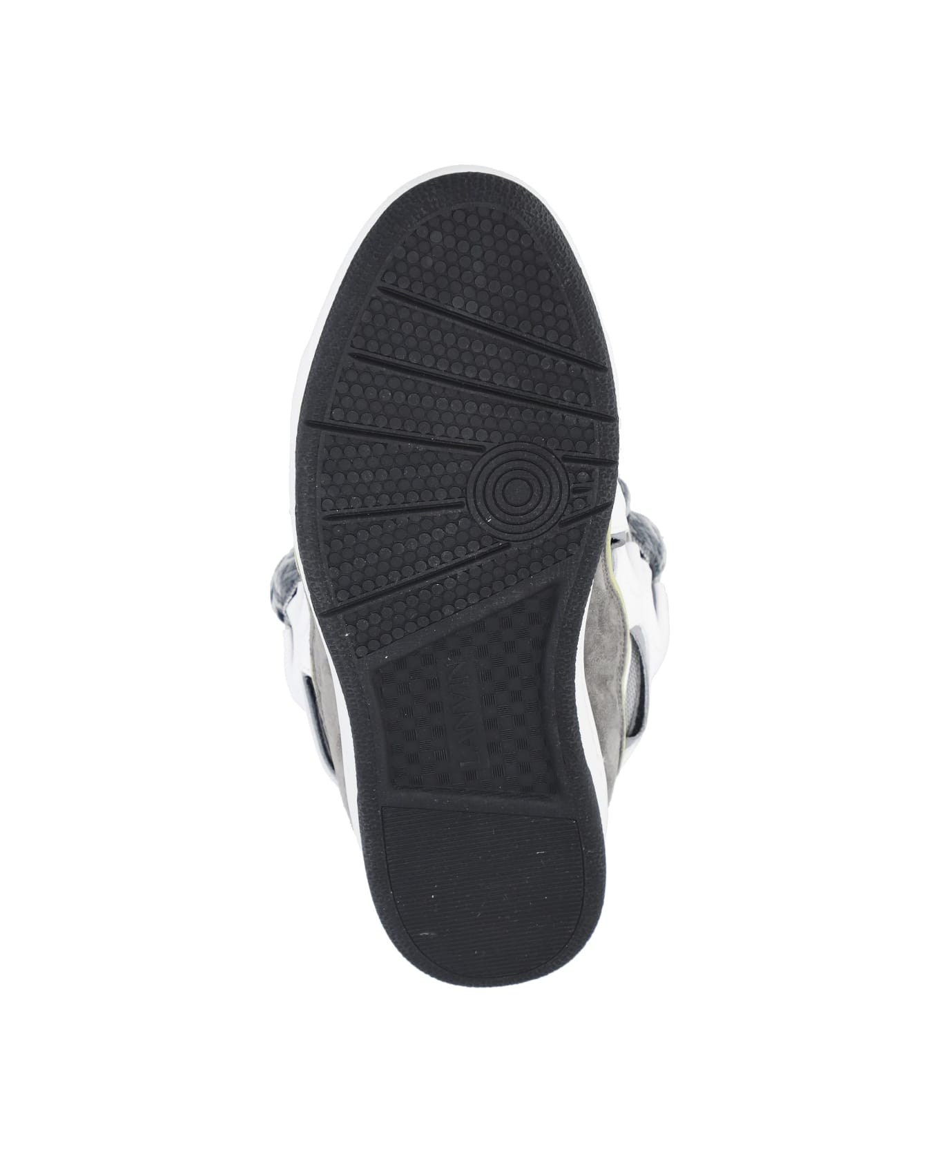 Lanvin Curb Sneakers - WHITE/GREY