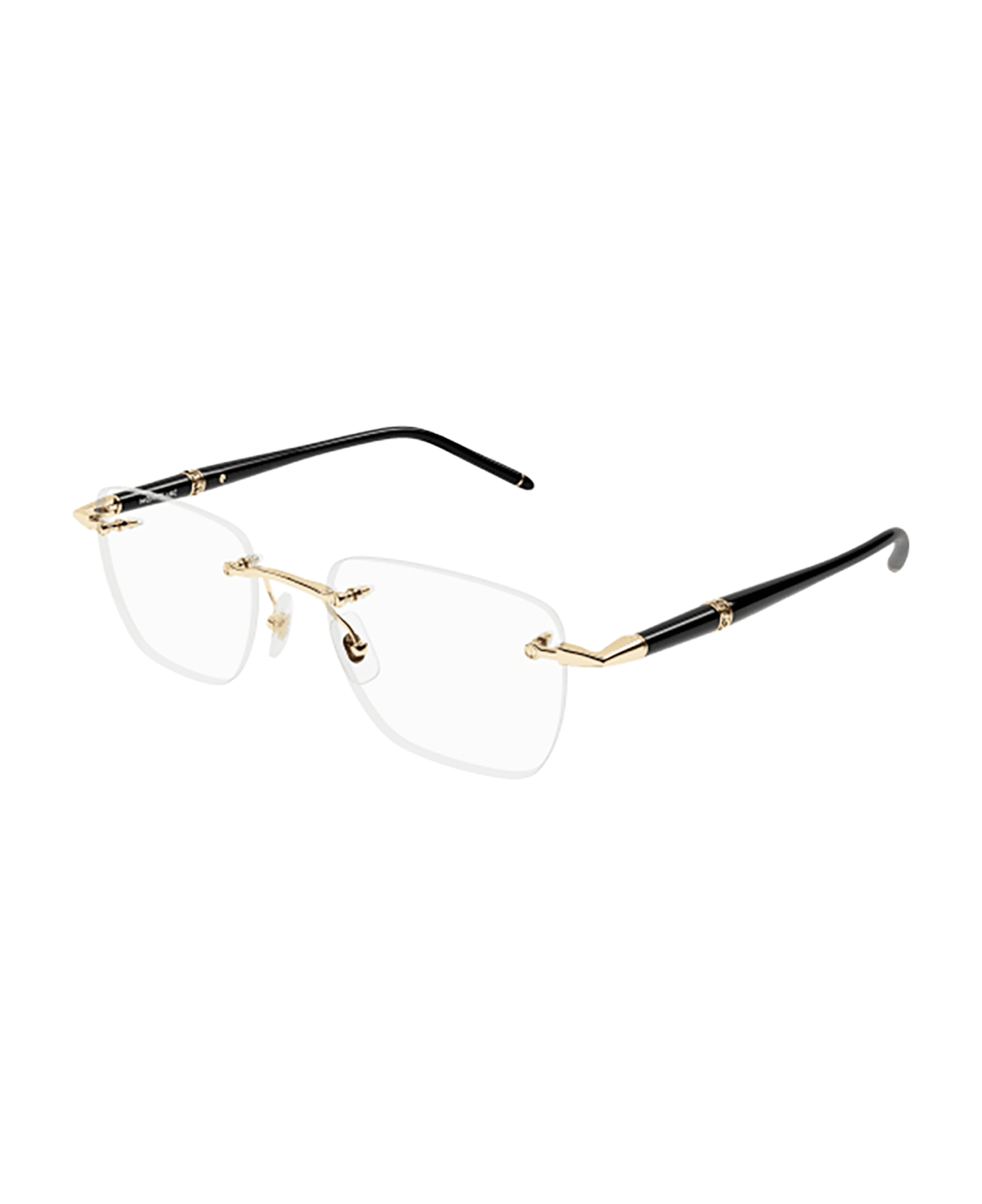 Montblanc MB0346O Eyewear - Gold Black Transparen