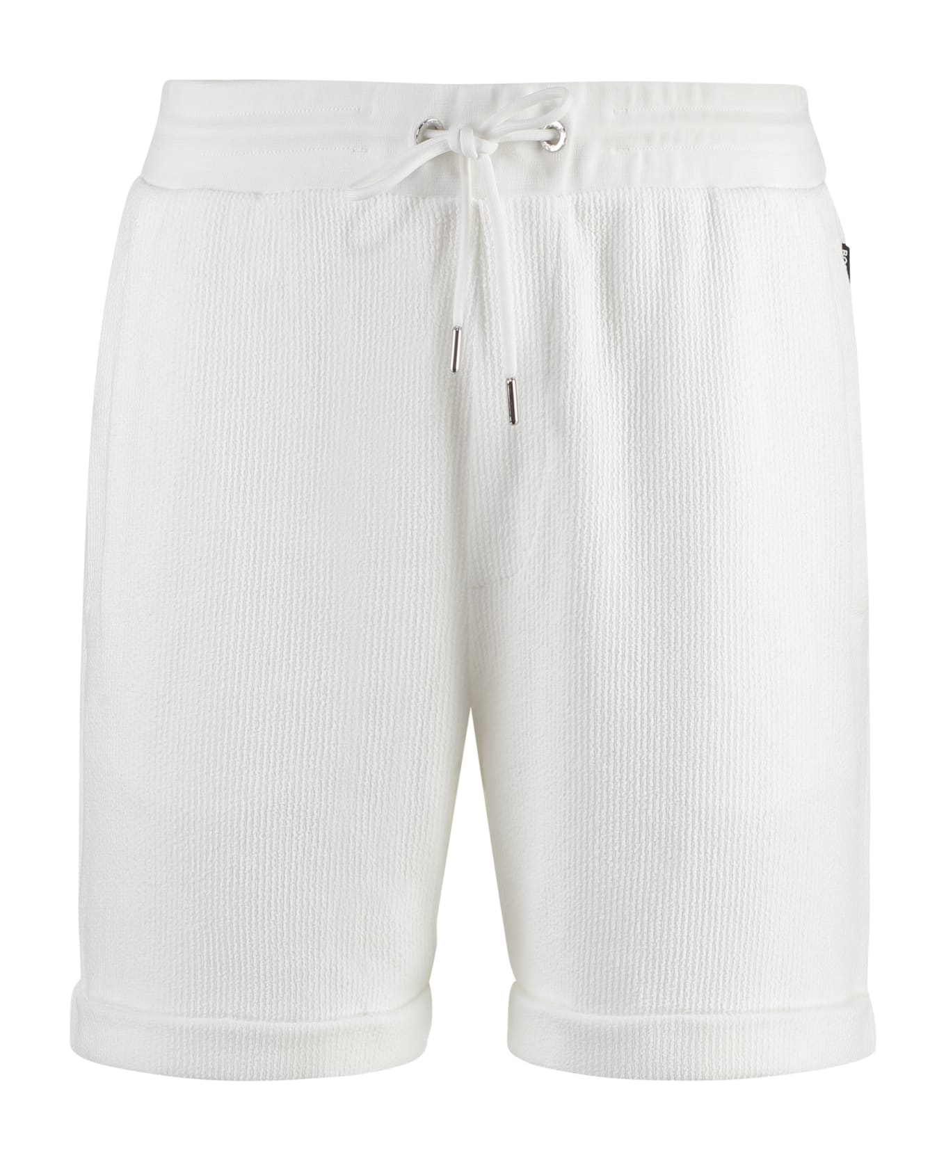 Hugo Boss Cotton Bermuda Shorts - White