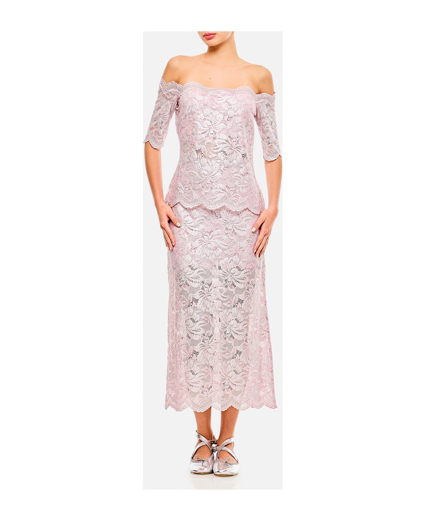 Paco Rabanne Off-the-shoulder Top - Pink