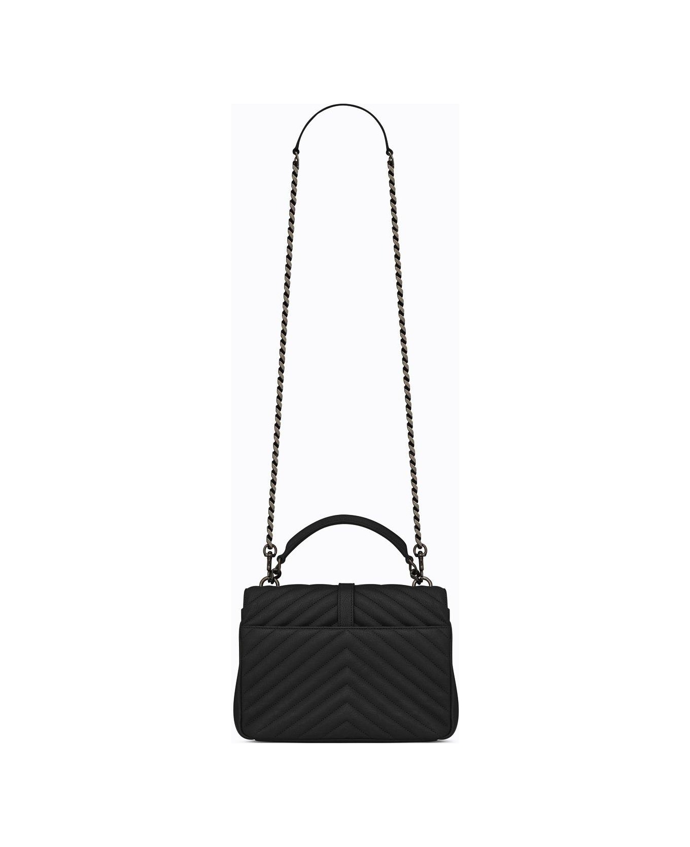 Saint Laurent College Medium Shoulder Bag - Black