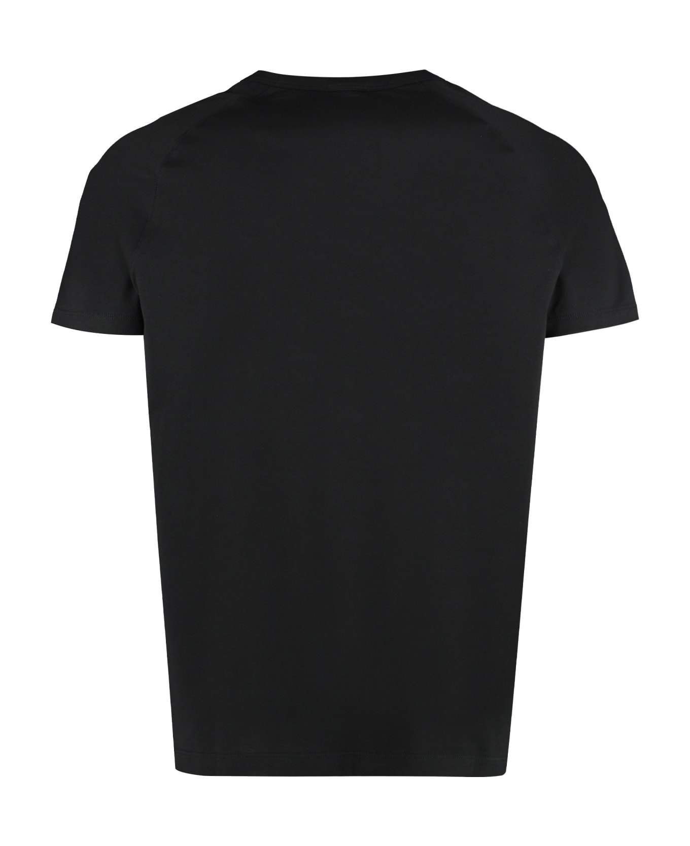 Paul&Shark Printed Cotton T-shirt - black
