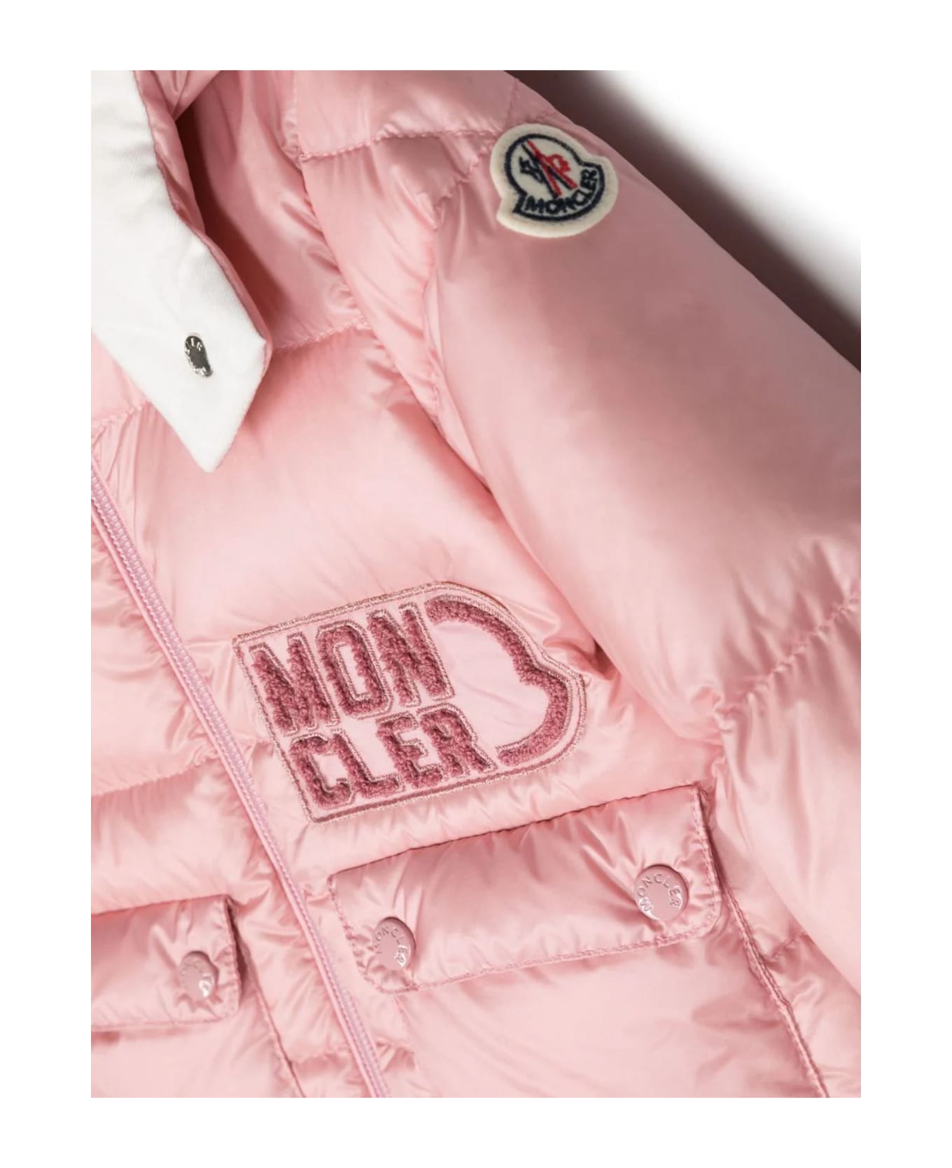 Moncler Pink Polyamide Jacket コート＆ジャケット