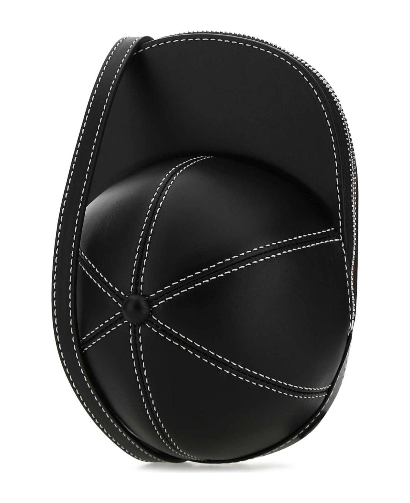 J.W. Anderson Black Leather Medium Cap Crossbody Bag - 999 ショルダーバッグ