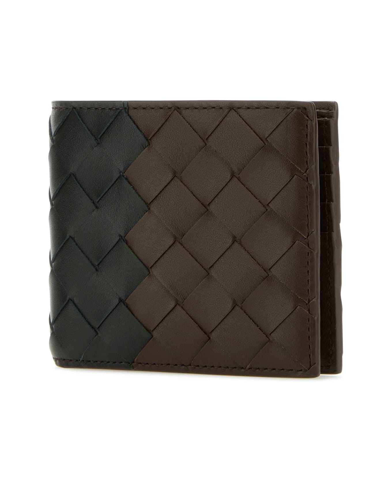 Bottega Veneta Two-tone Leather Wallet - MULTICOLOR