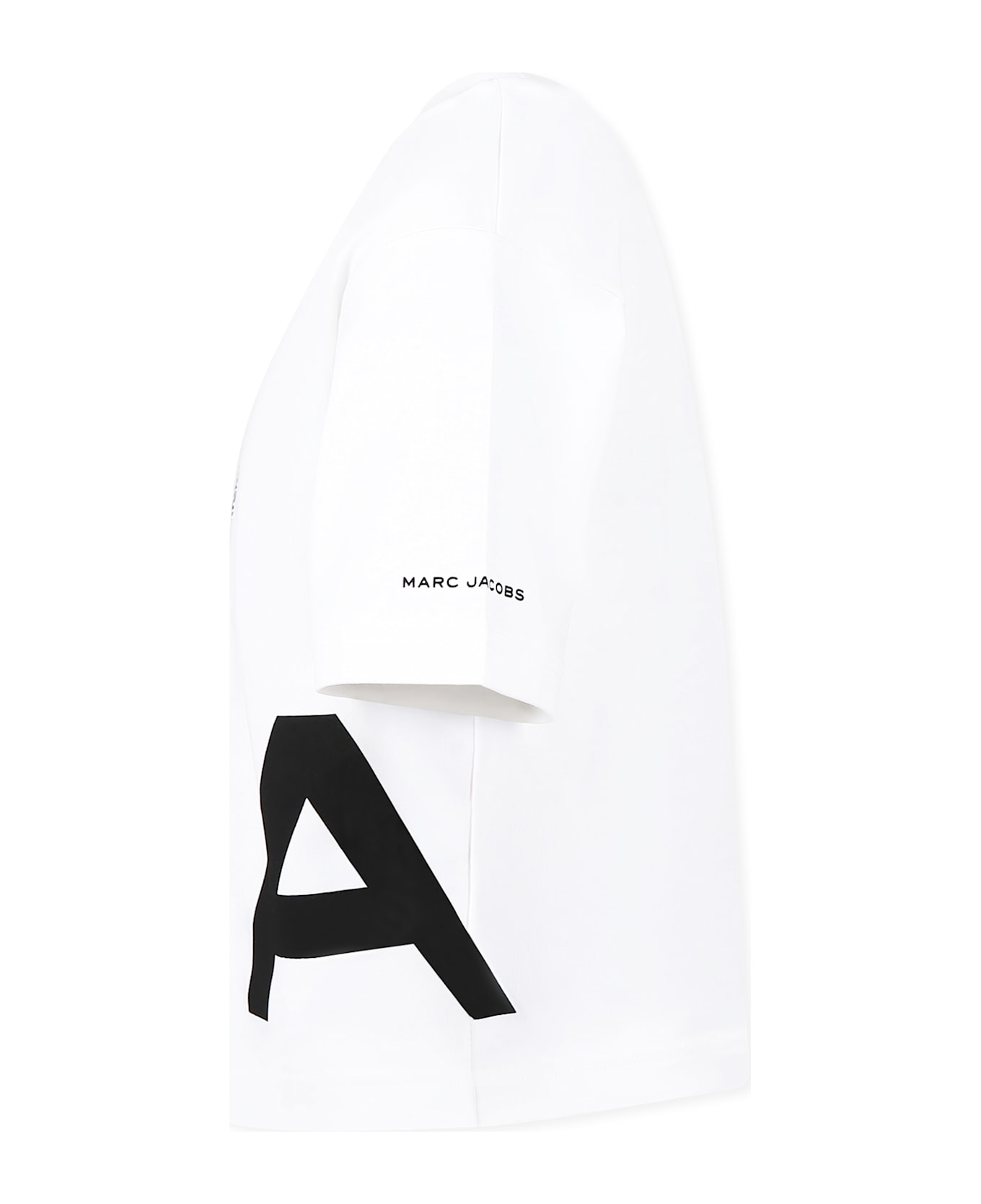 Little Marc Jacobs White T-shirt For Boy With Logo - White
