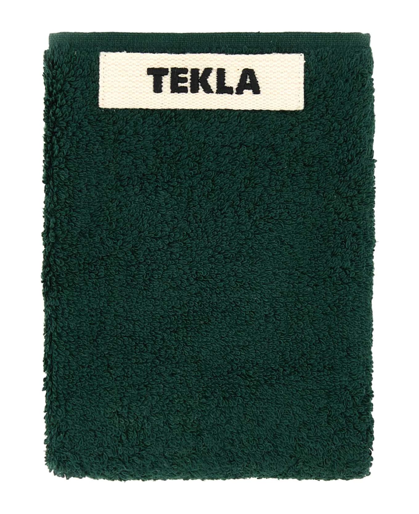 Tekla Bottle Green Terry Washcloth - FOREST GREEN タオル