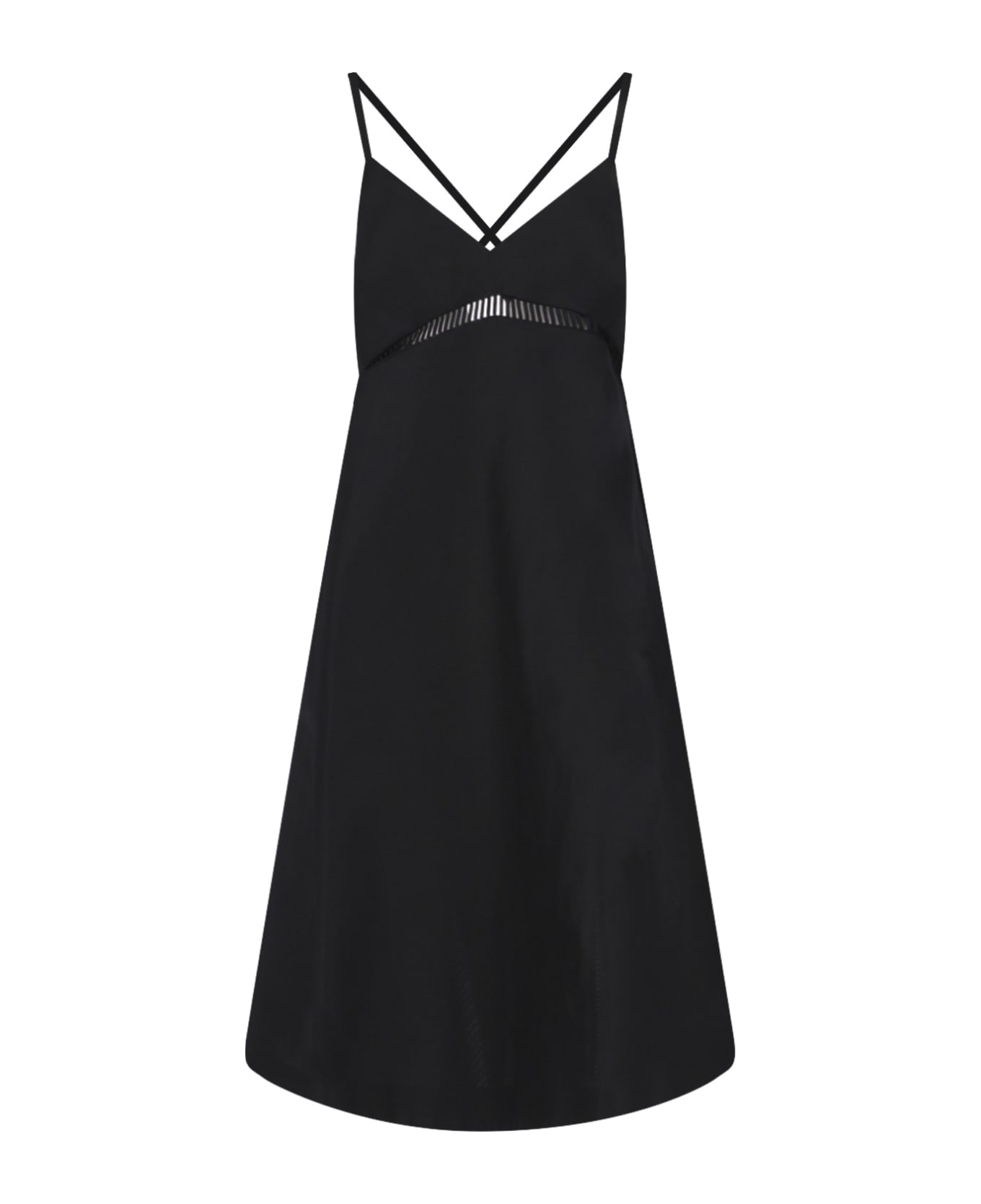 Sacai Crossover Mini Dress - Black  