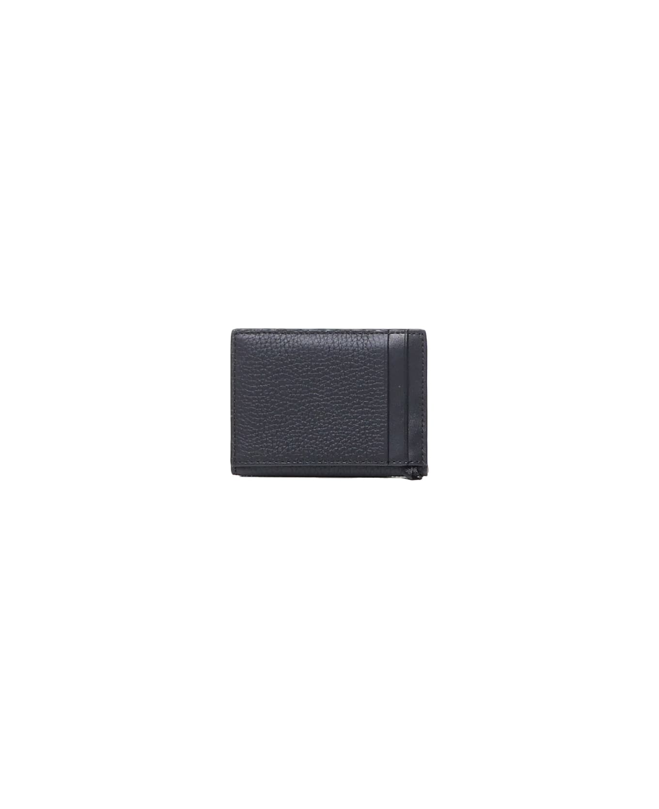 MICHAEL Michael Kors Hudson Grained Leather Bifold Wallet - Black