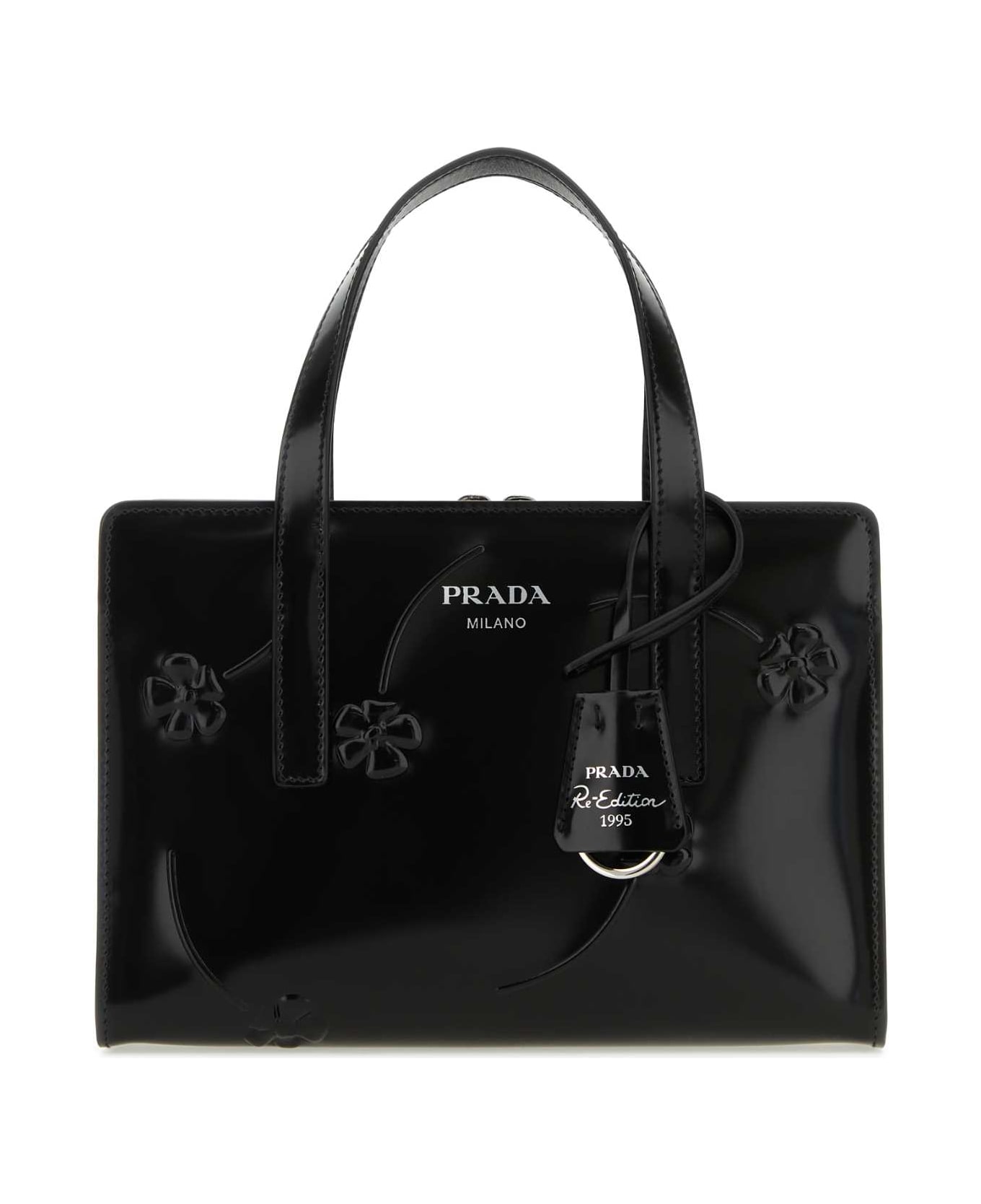 Prada Black Leather Re-edition 1995 Handbag - Black