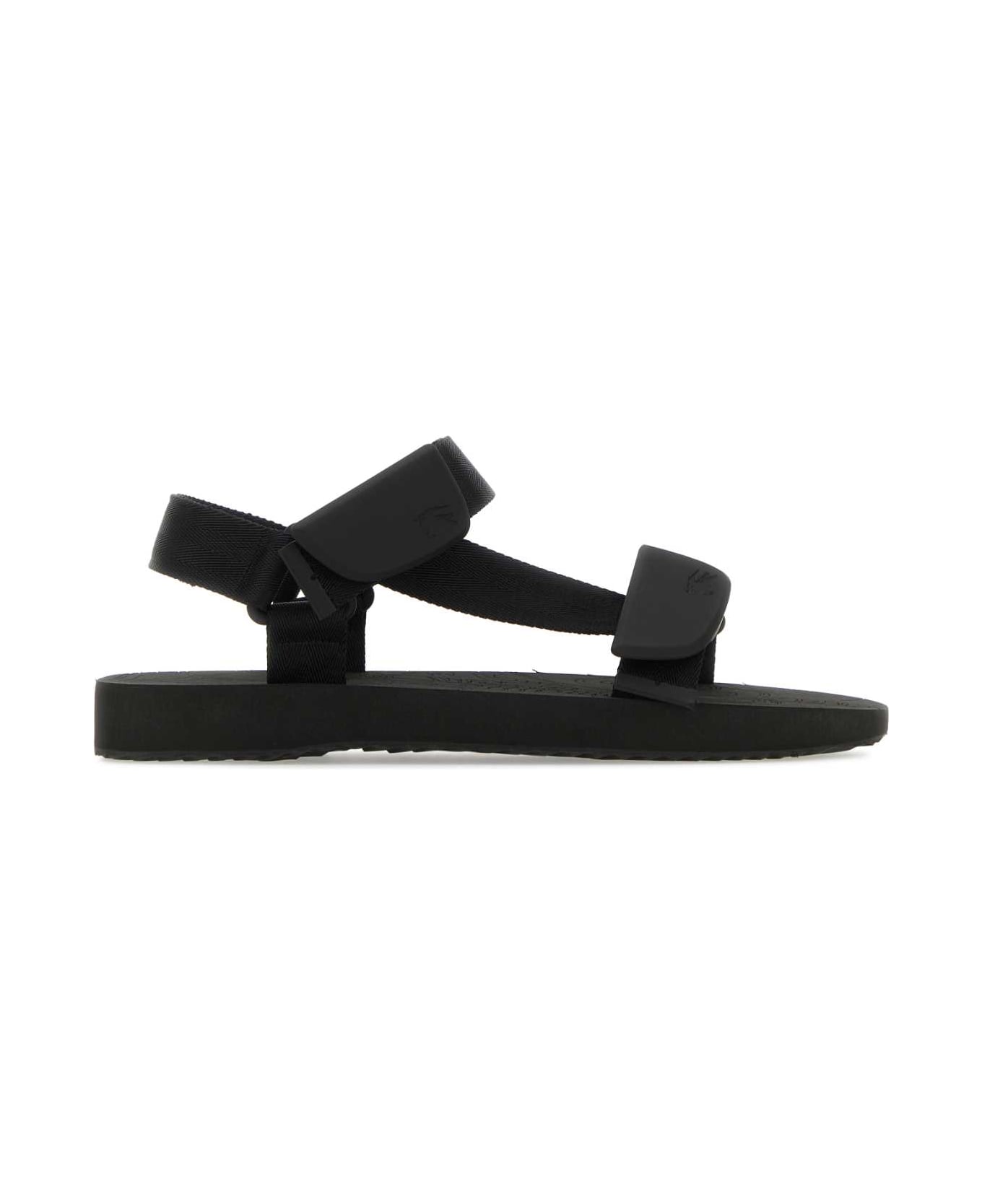 Burberry Black Fabric Trek Sandals - BLACK