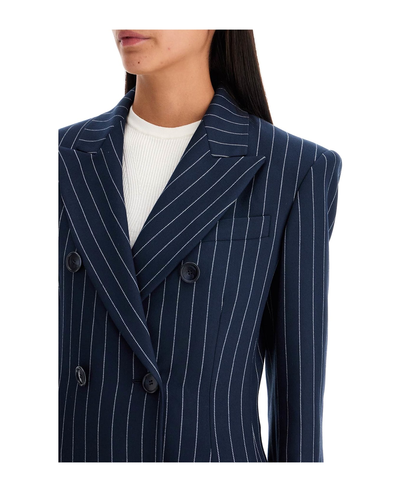 The Andamane Shannon Pinstripe - BLUEWHITE (Blue)