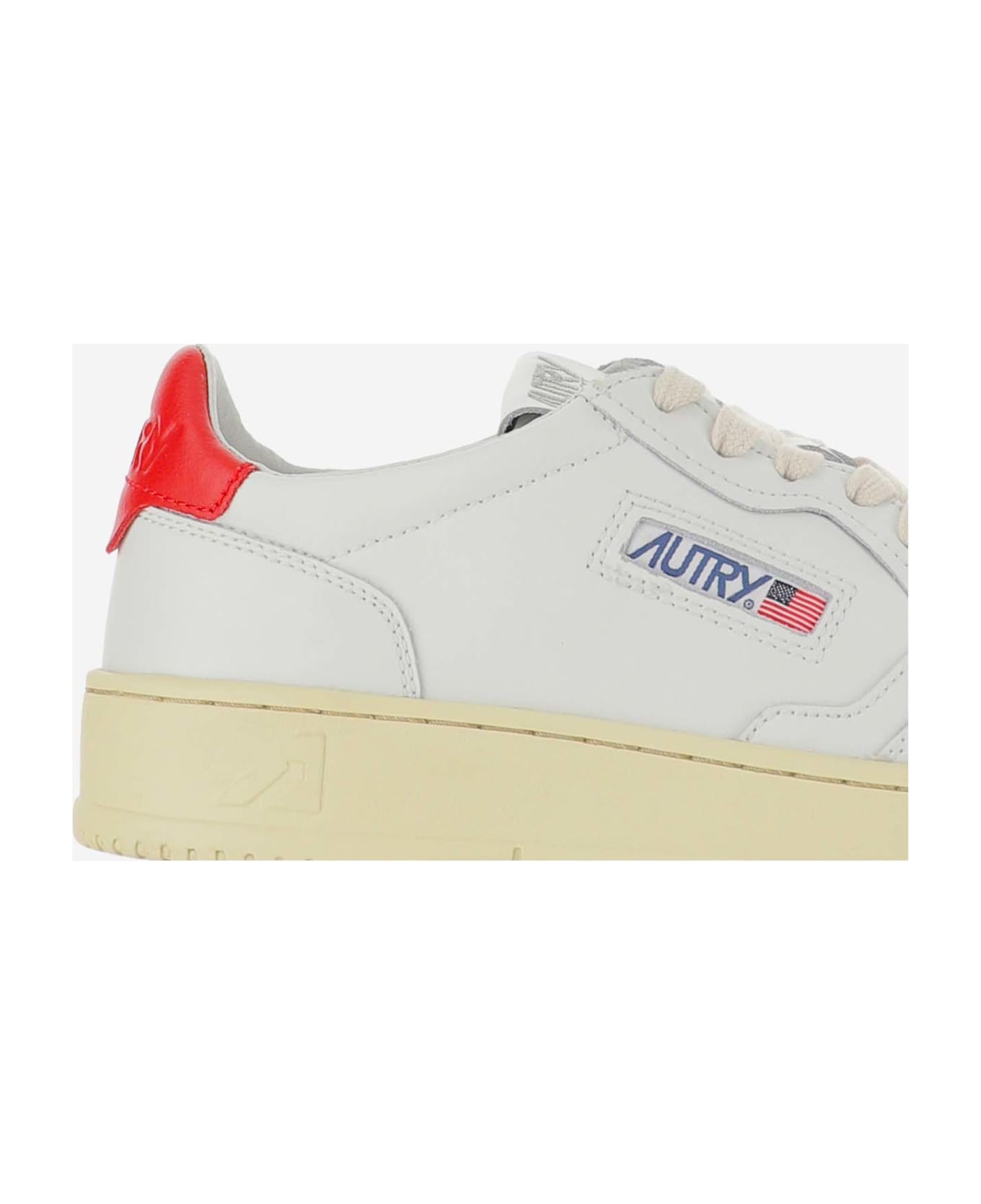 Autry Low Medalist Sneakers - Wht/red スニーカー