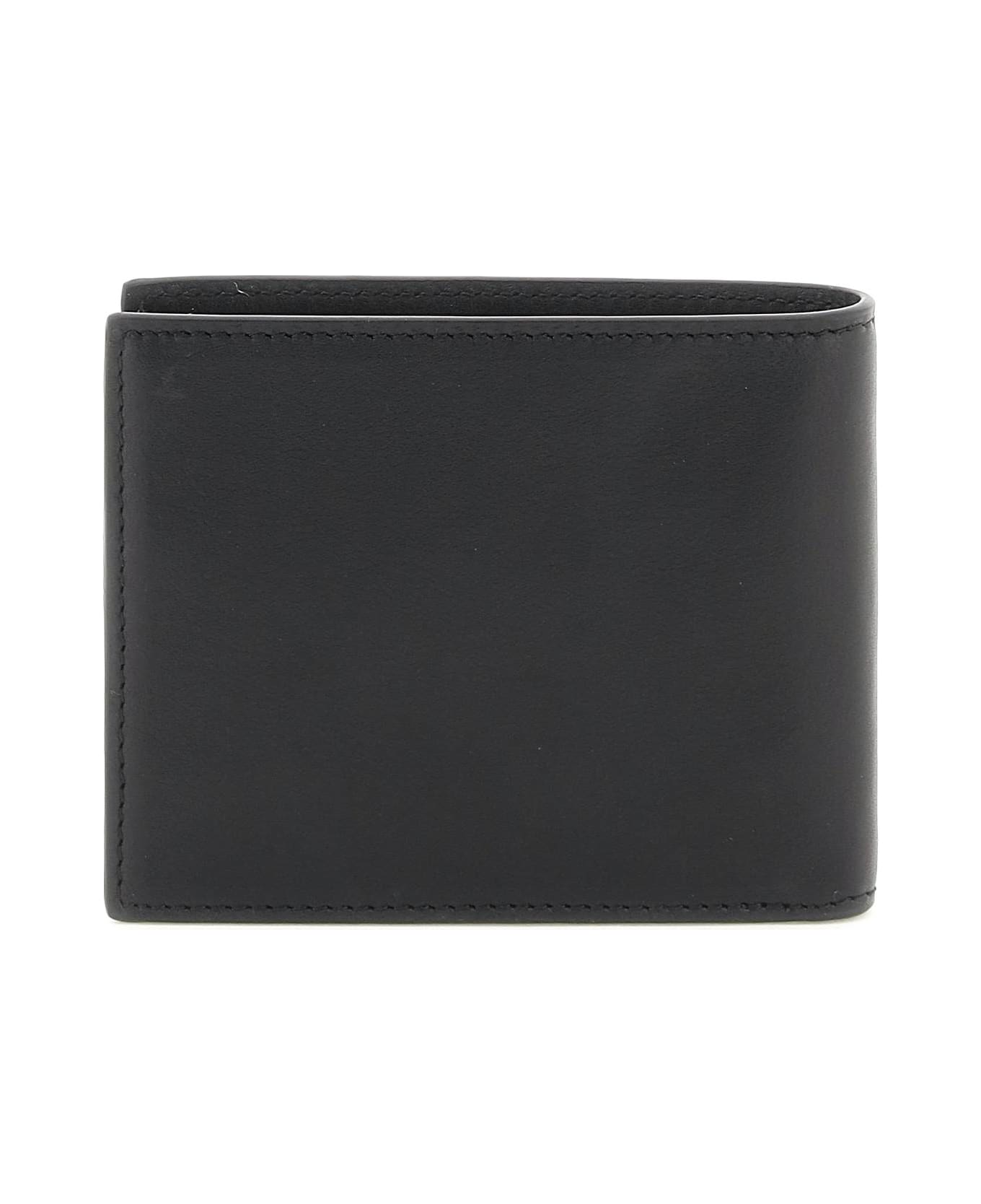 Off-White 'quote' Leather Bi-fold Wallet - BLACK WHITE