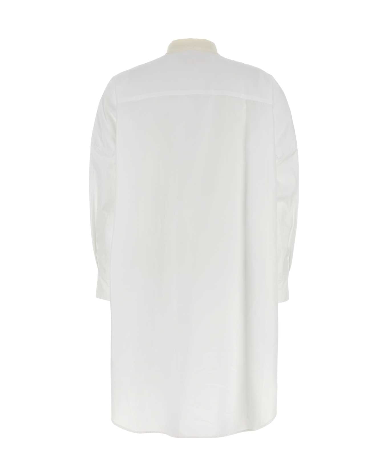 Marni White Poplin Oversize Shirt - 00W01