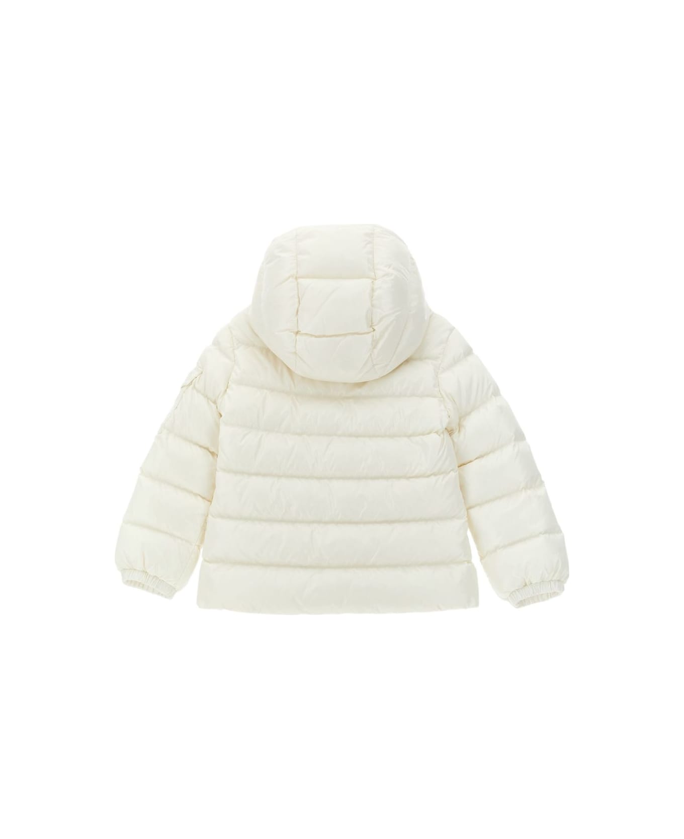 Moncler Enfant Quilted Down Jacket With Hood - White
