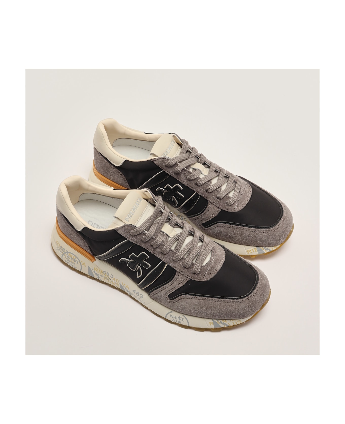 Premiata Lander Var 7207 Sneaker - NERO-GRIGIO