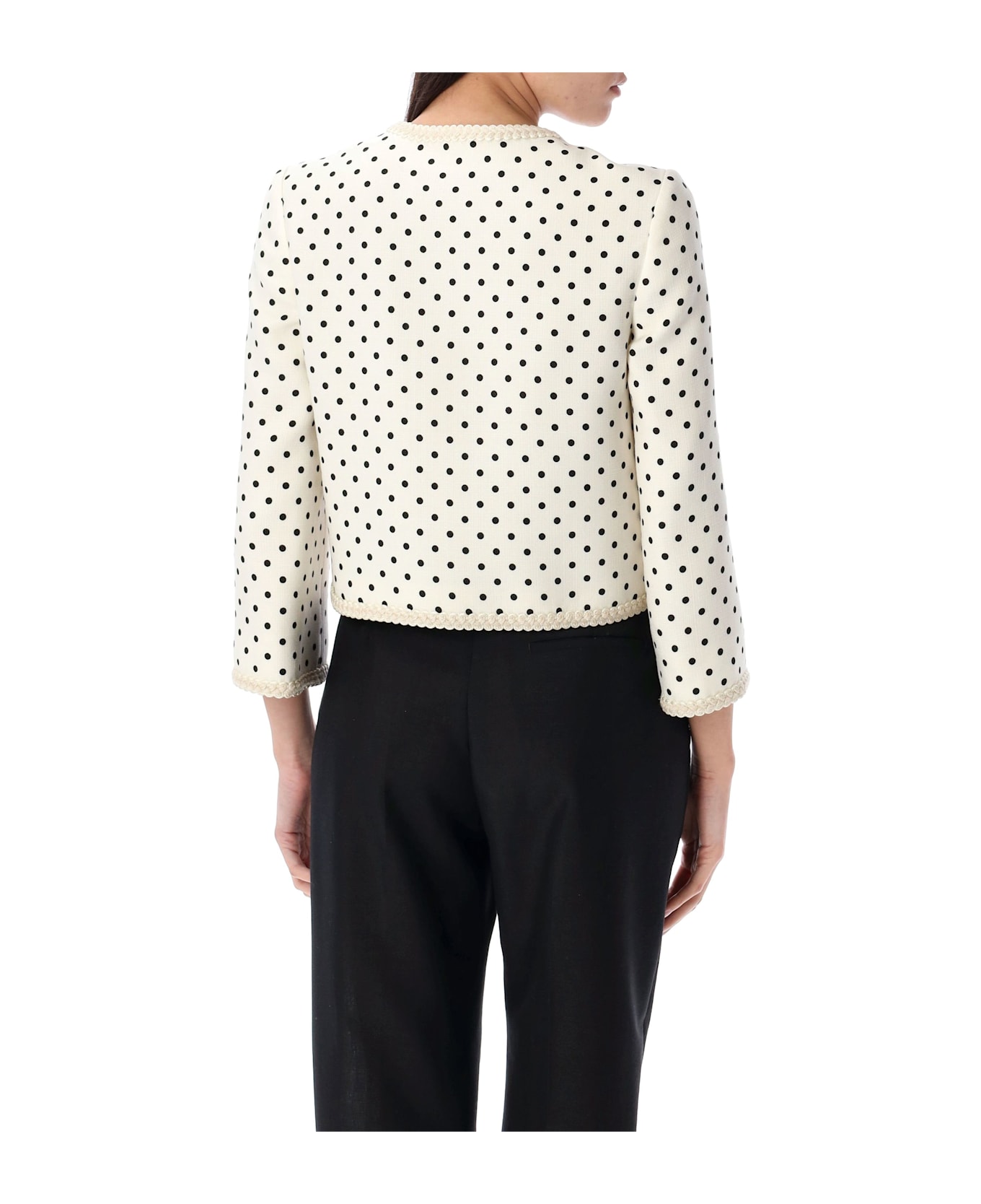 Valentino Garavani Pludepois Print Jacket - IVORY BLACK