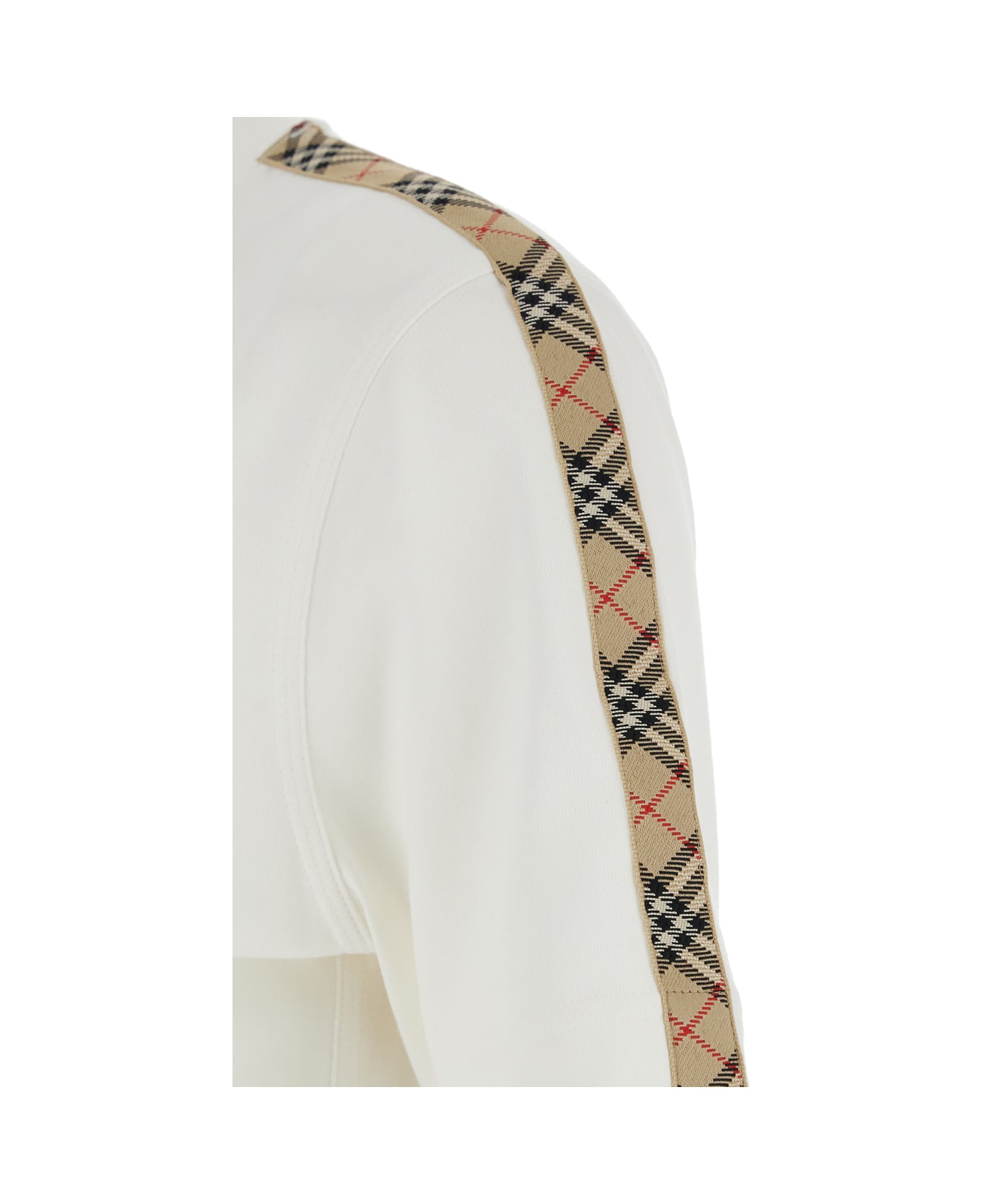 Burberry White Cotton T-shirt - CHALK