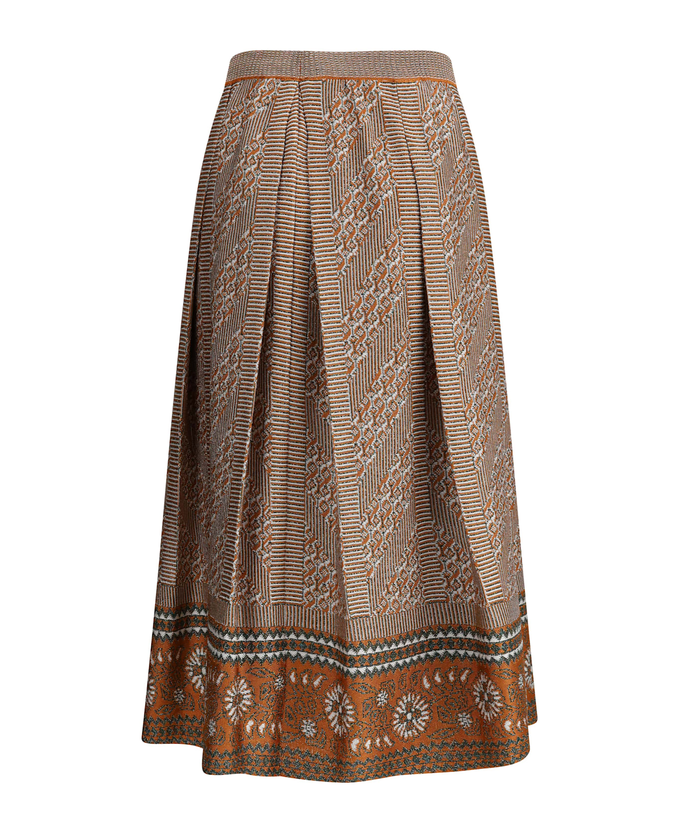Valentino Knit Lurex Midi Skirt