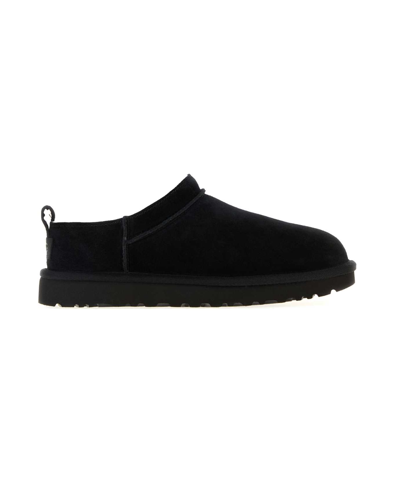 UGG Black Suede Classic Micro Slippers - Black