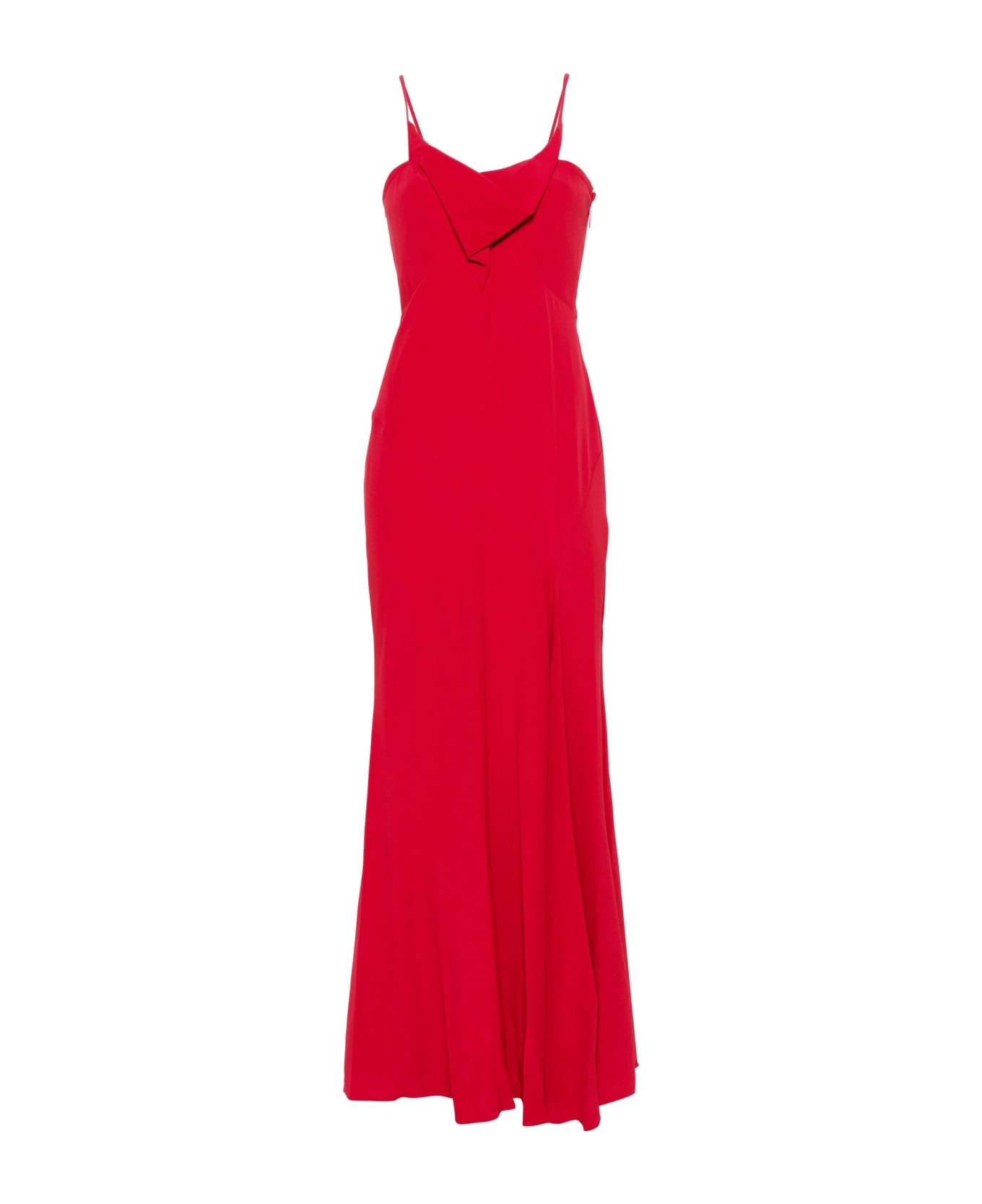 Isabel Marant Red Silk Blend Kapri Long Dress - Red
