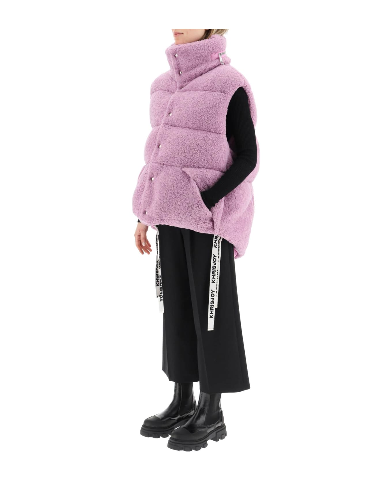 Khrisjoy Padded Fleece Vest - MAUVE (Purple) ベスト