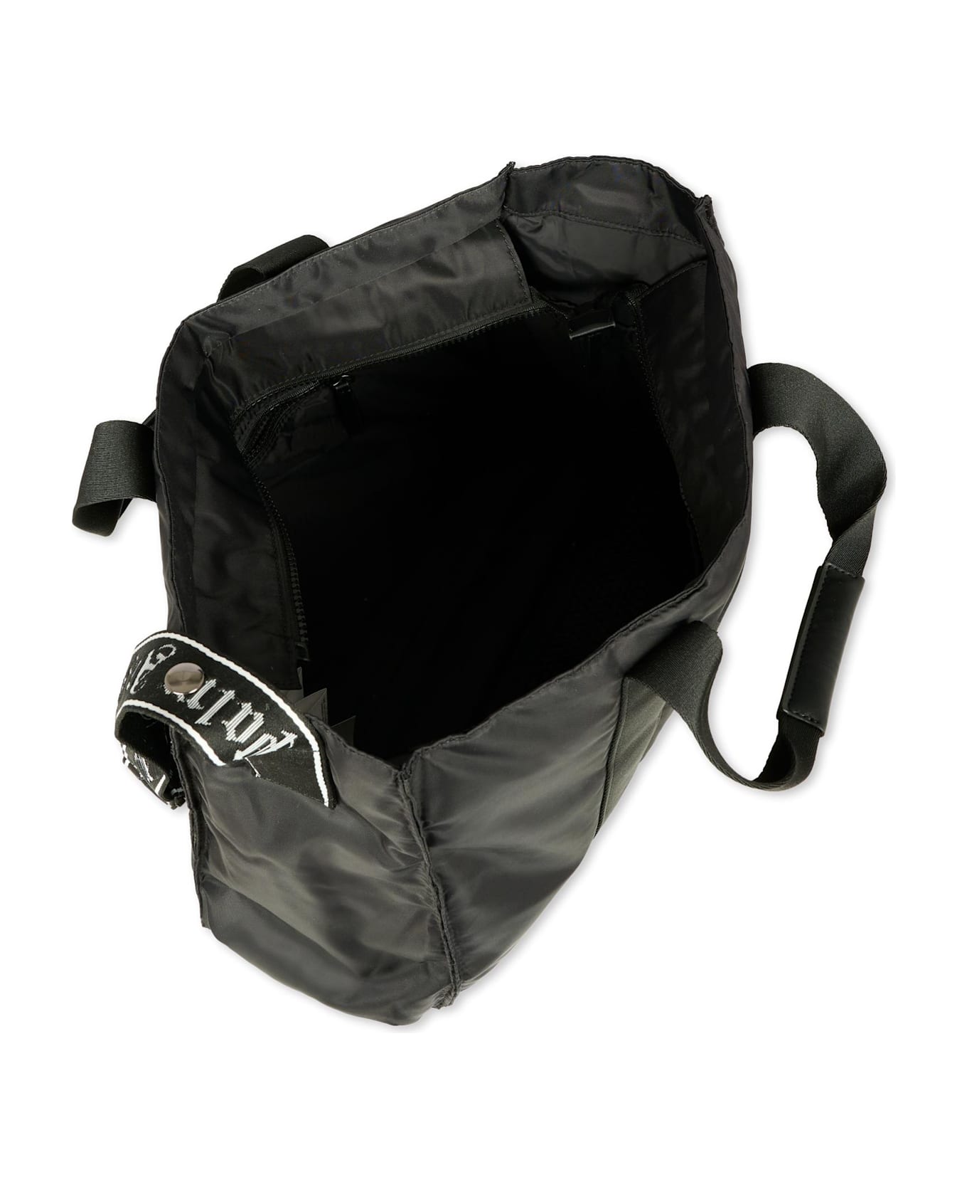 Palm Angels Black Changing Bag For Babykids With Logo - Black