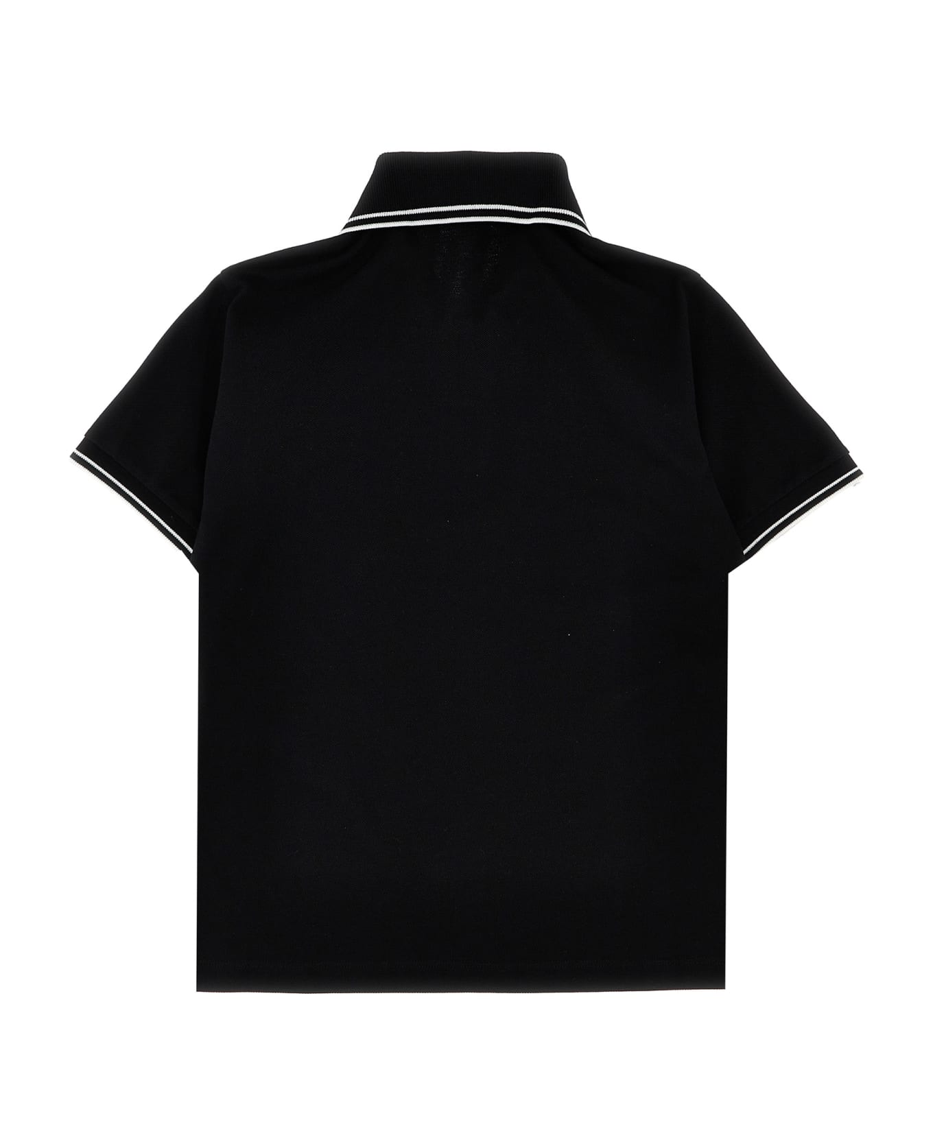 Stone Island Junior Logo Patch Polo Shirt - Black  