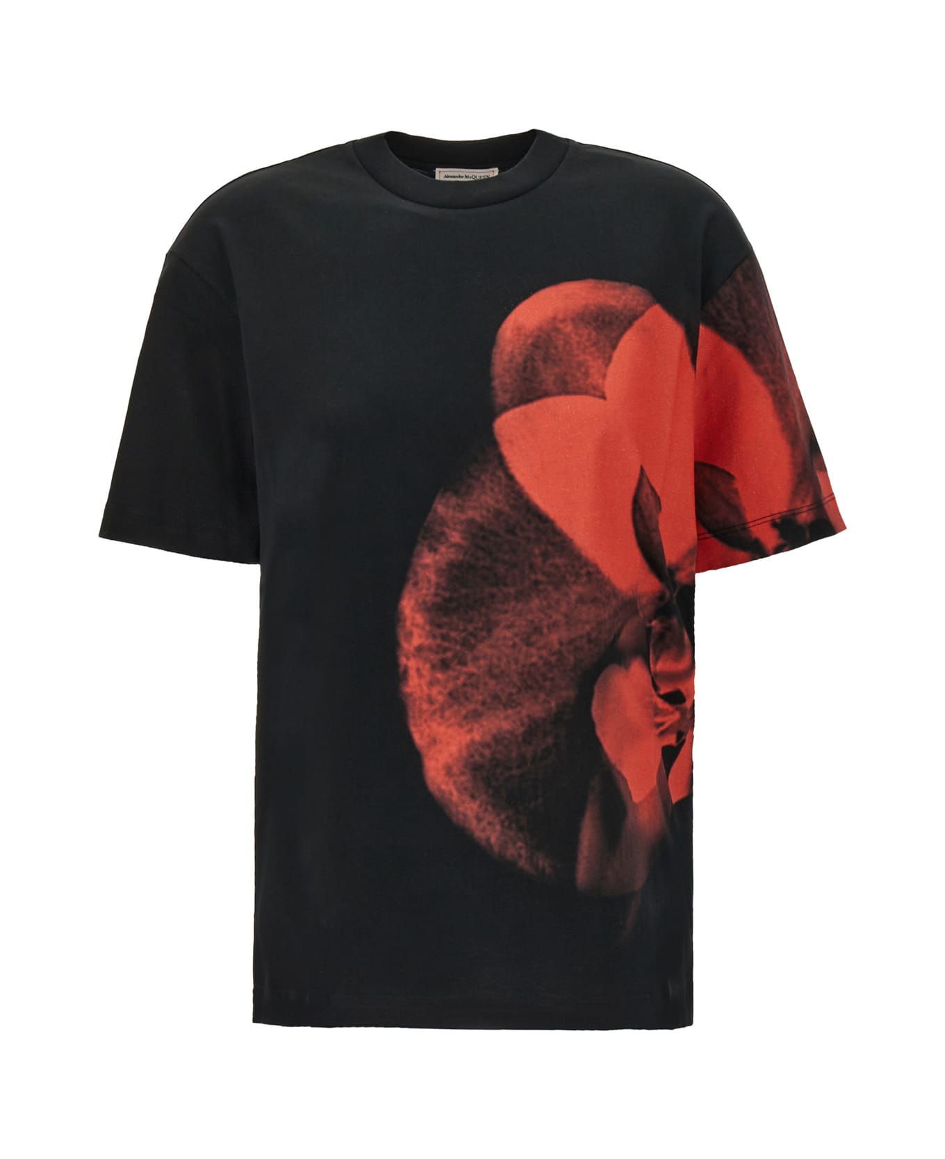 Alexander McQueen Black Cotton T-shirt - BLACK