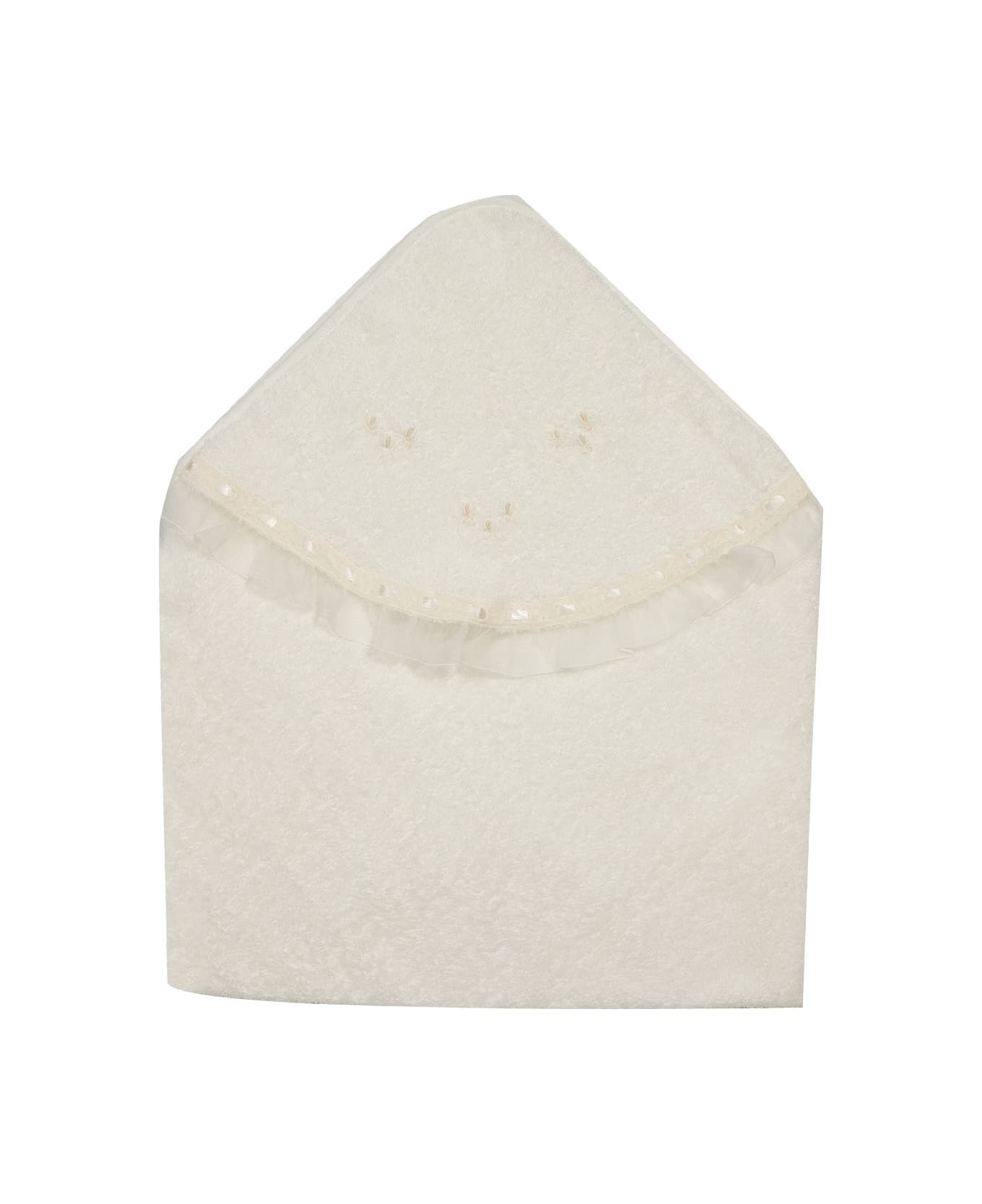 Piccola Giuggiola Cotton Sponge Bathrobe - White
