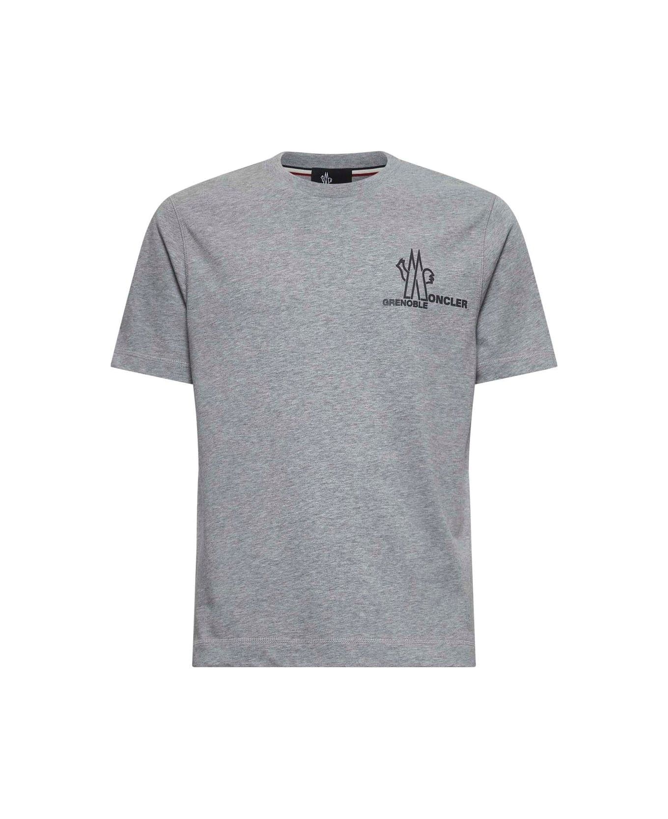 Moncler Grenoble Embossed Logo T-shirt