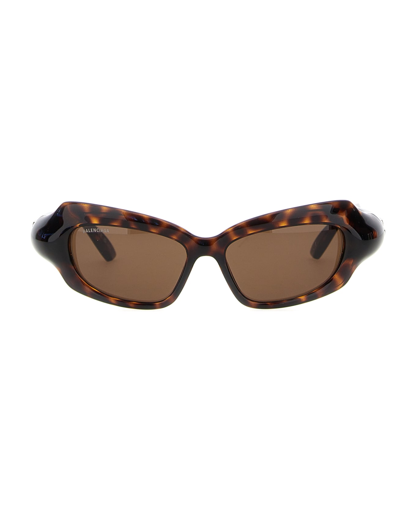 Balenciaga 'palazzo Rectangle' Sunglasses - Brown