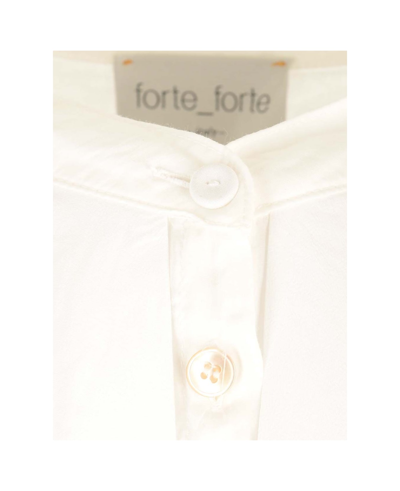 Forte_Forte Voile Bohemian-style Shirt - White