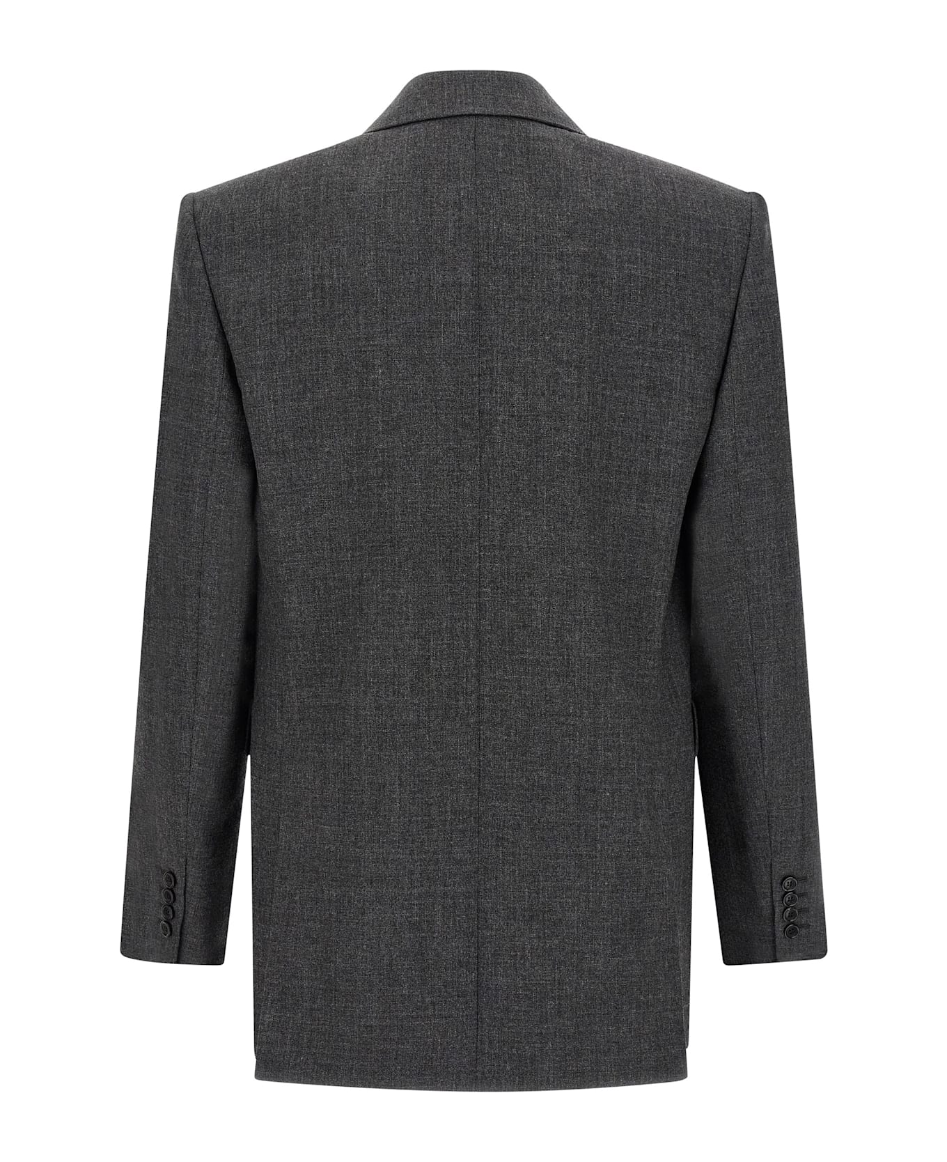 Saint Laurent Double-breasted Blazer - Gray