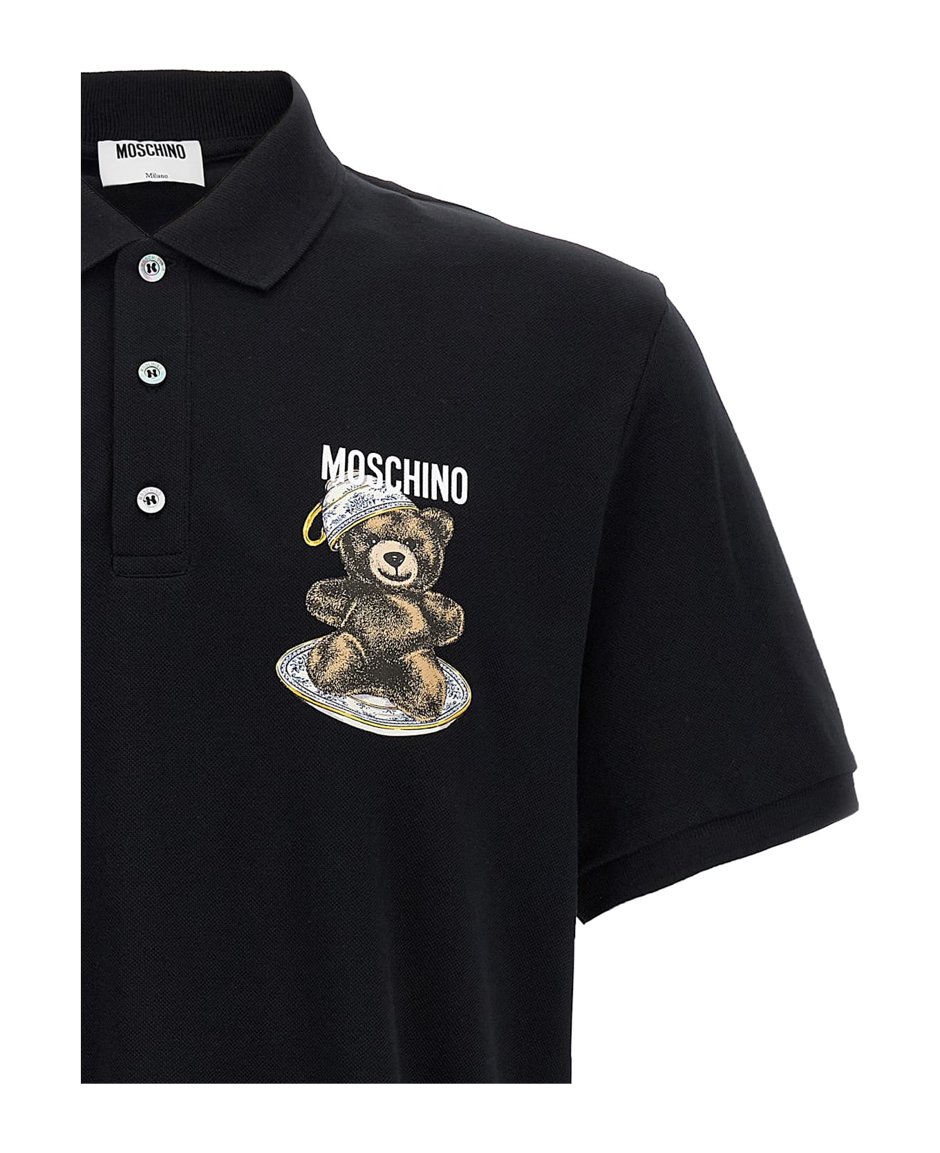 Moschino Press Polo Shirt - Black  