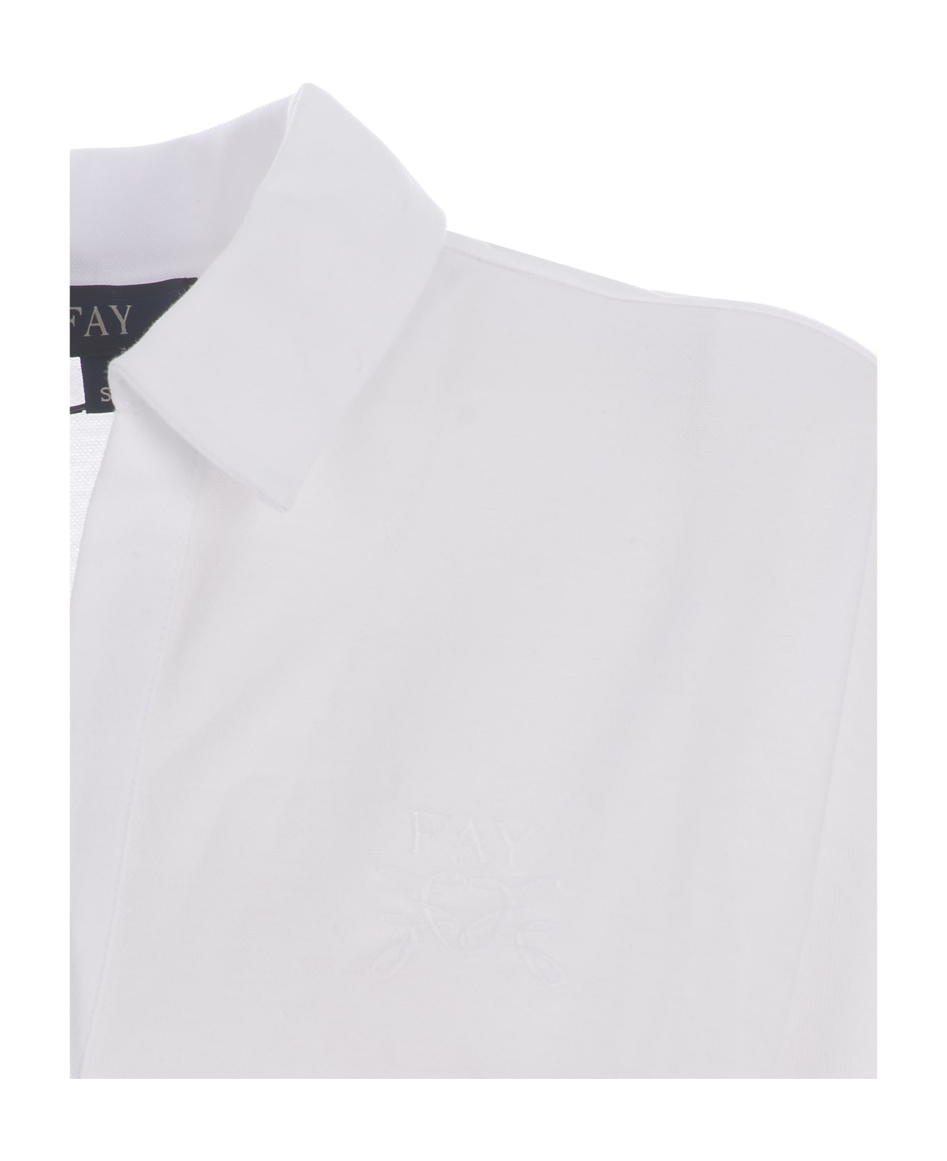 Fay Polo Shirt Fay Made Of Piquet - Bianco