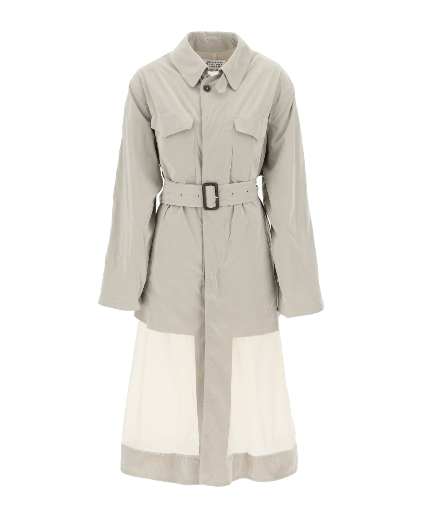 Maison Margiela Reversible Trench Coat With Dã©co - SAND