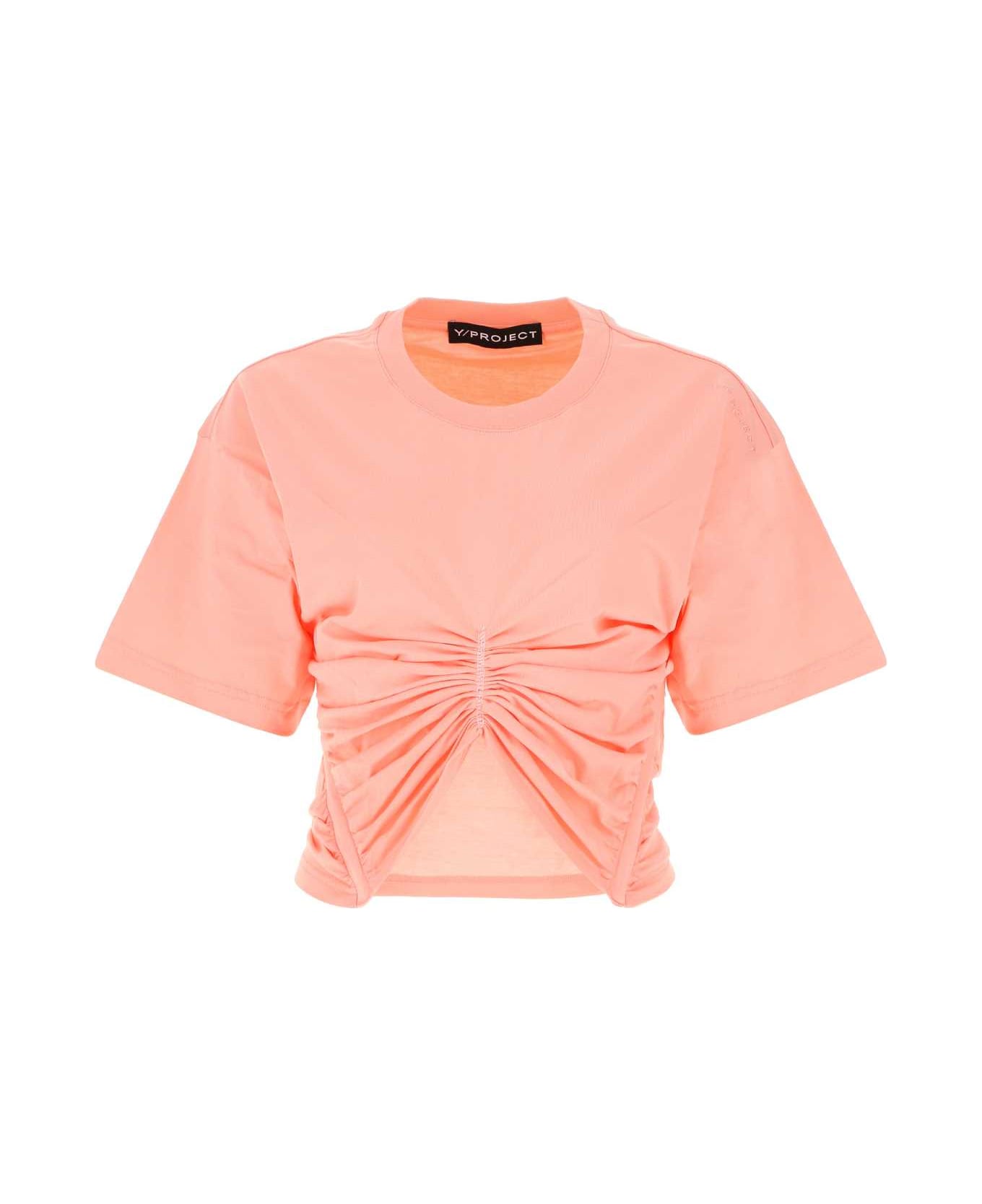 Y/Project Salmon Cotton Top - PINK