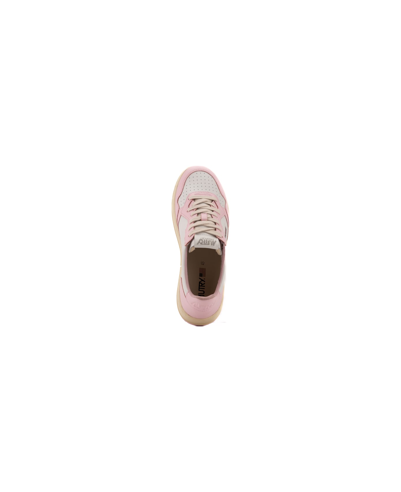 Autry Medialist Low Sneakers - Wht/pink