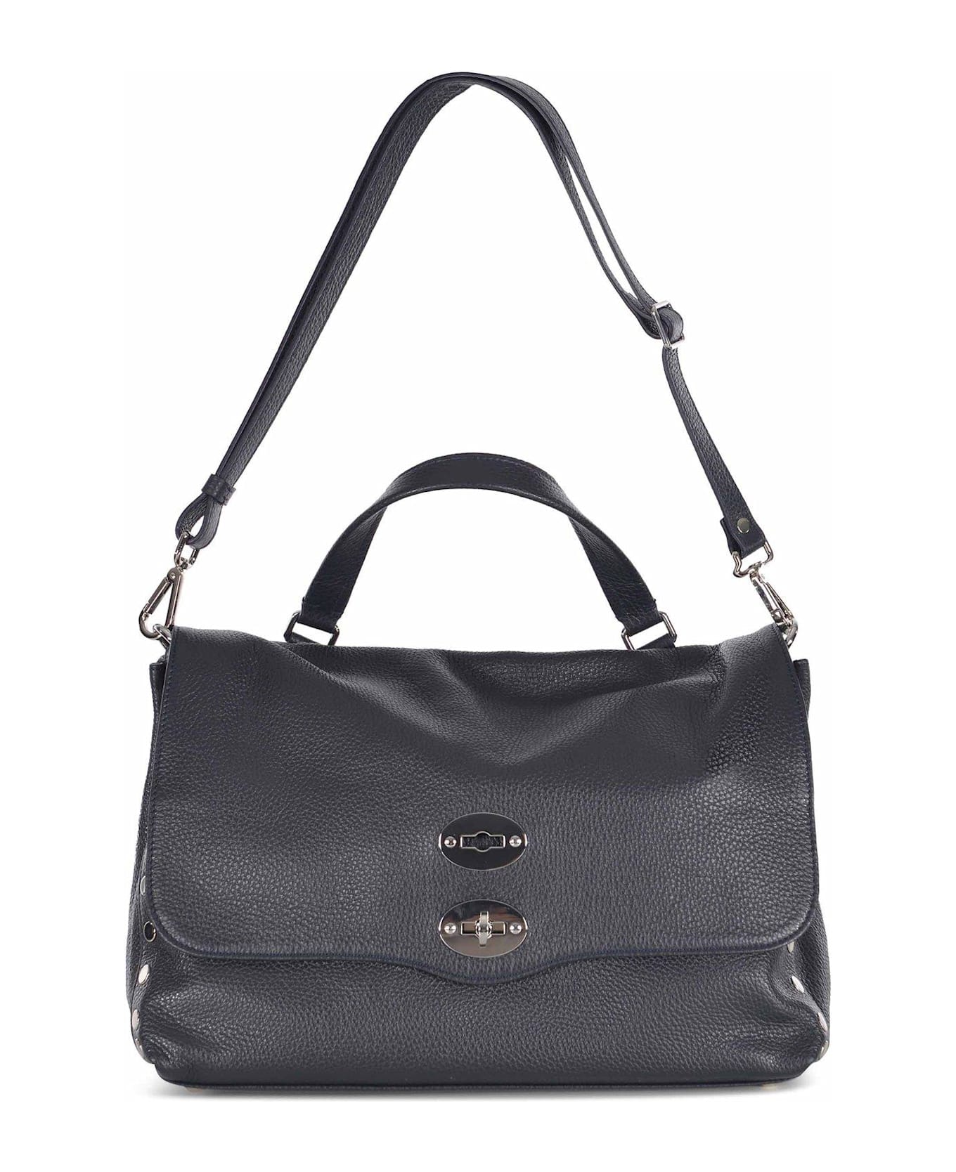 Zanellato Stud-embellished Tote Bag - Dark Navy