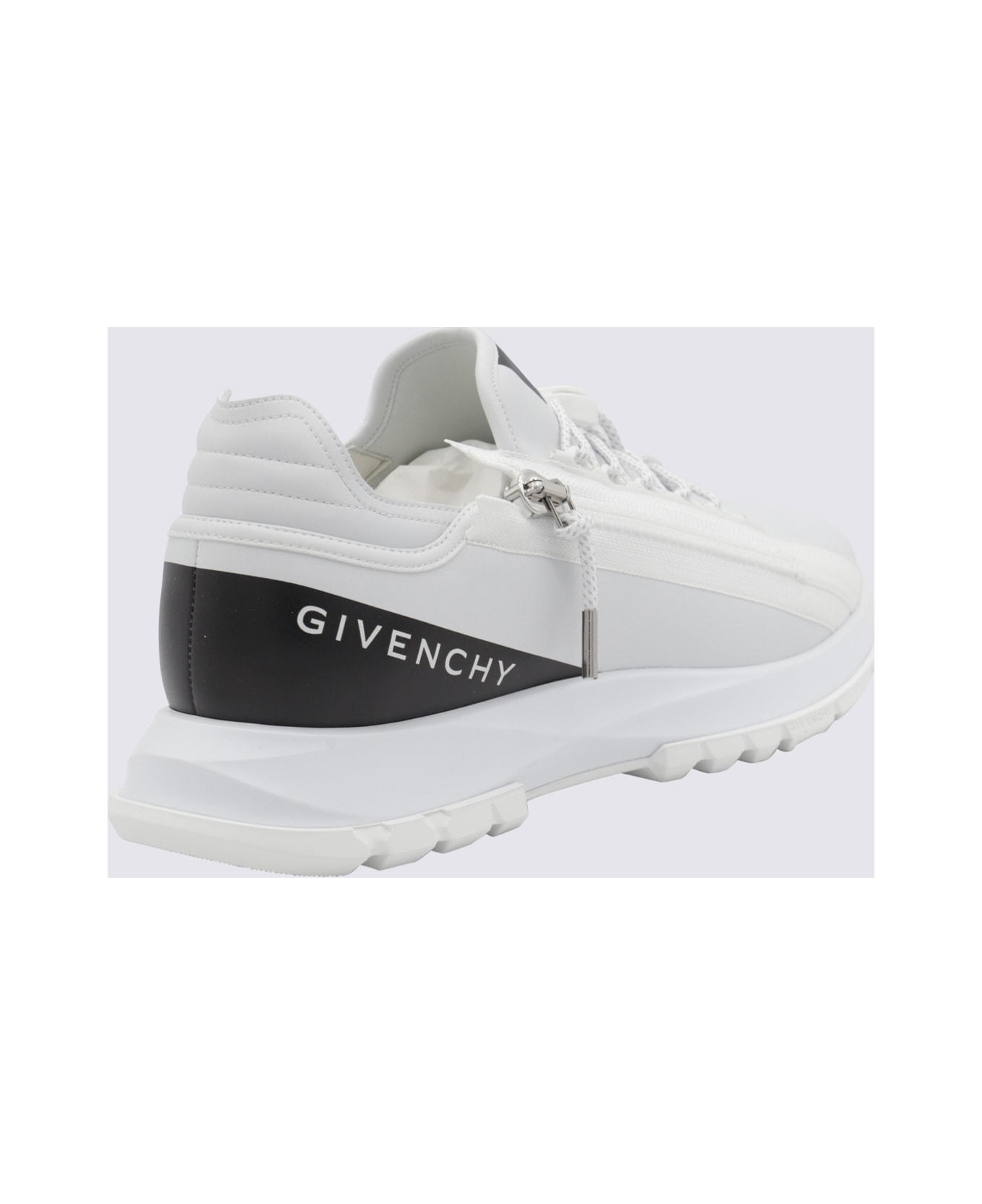 Givenchy White And Black Sneakers - White