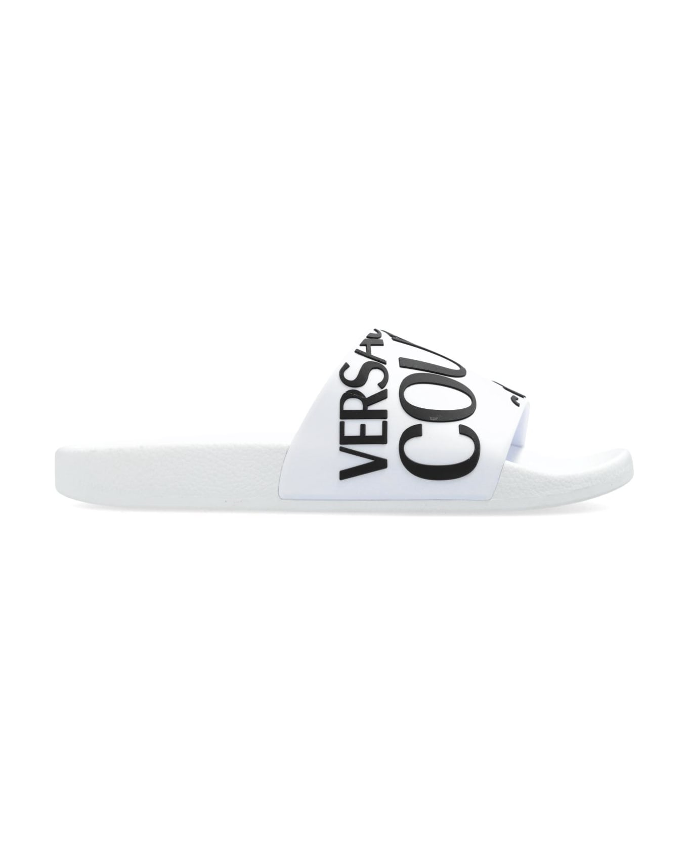 Versace Jeans Couture Pool Slides - WHITE