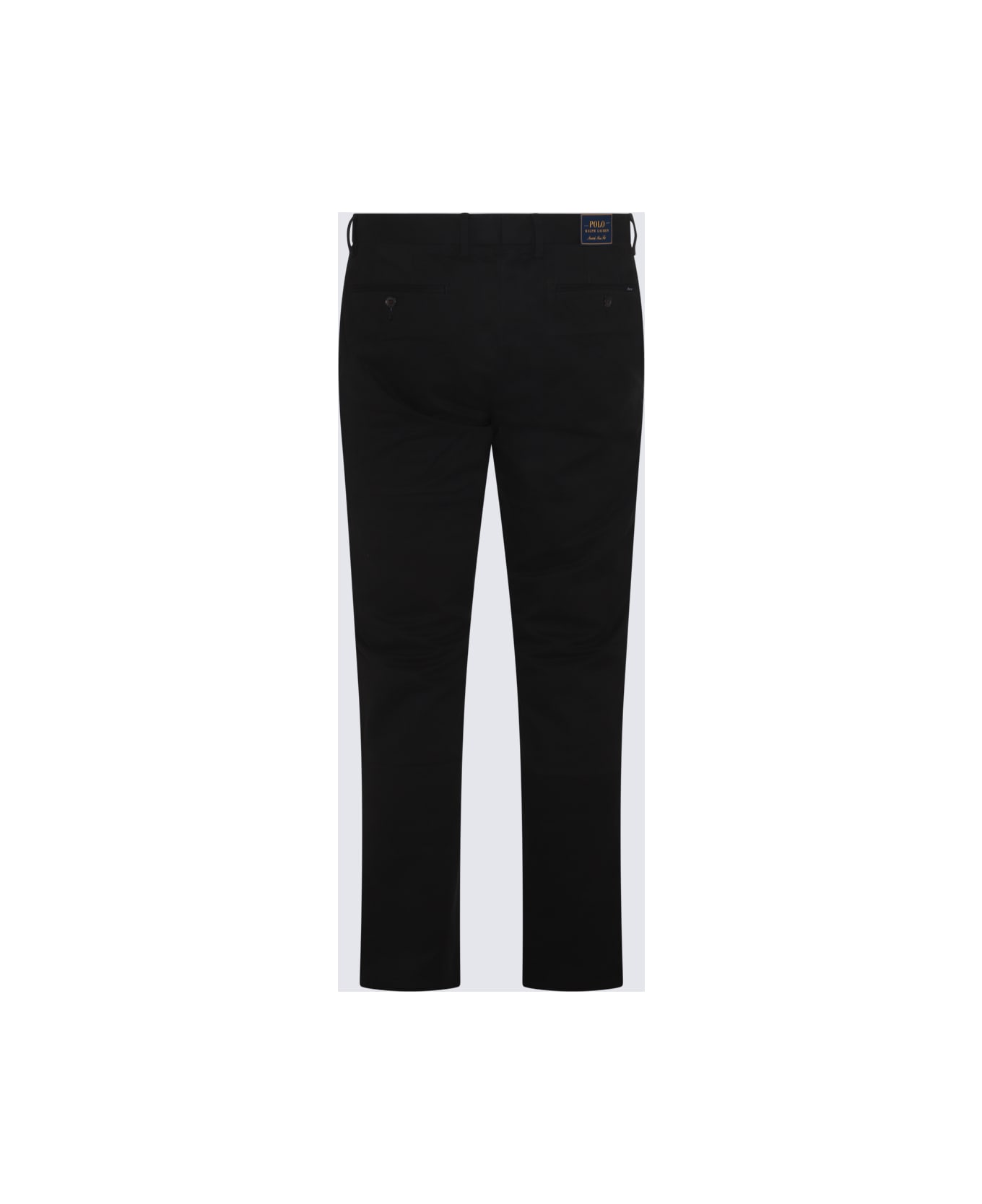 Polo Ralph Lauren Black Cotton Pants - POLO BLACK