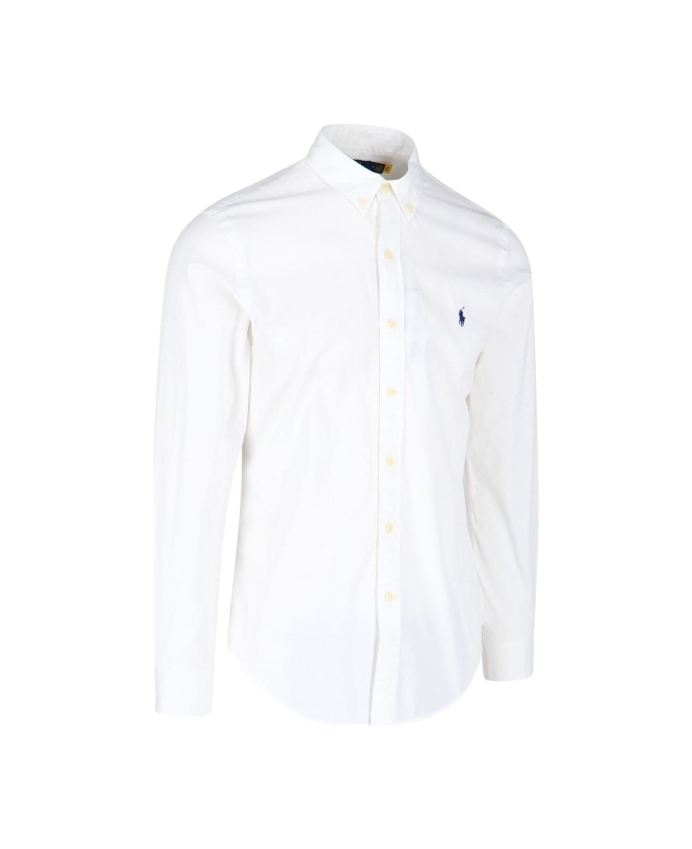 Polo Ralph Lauren Logo Shirt Polo Ralph Lauren - WHITE シャツ