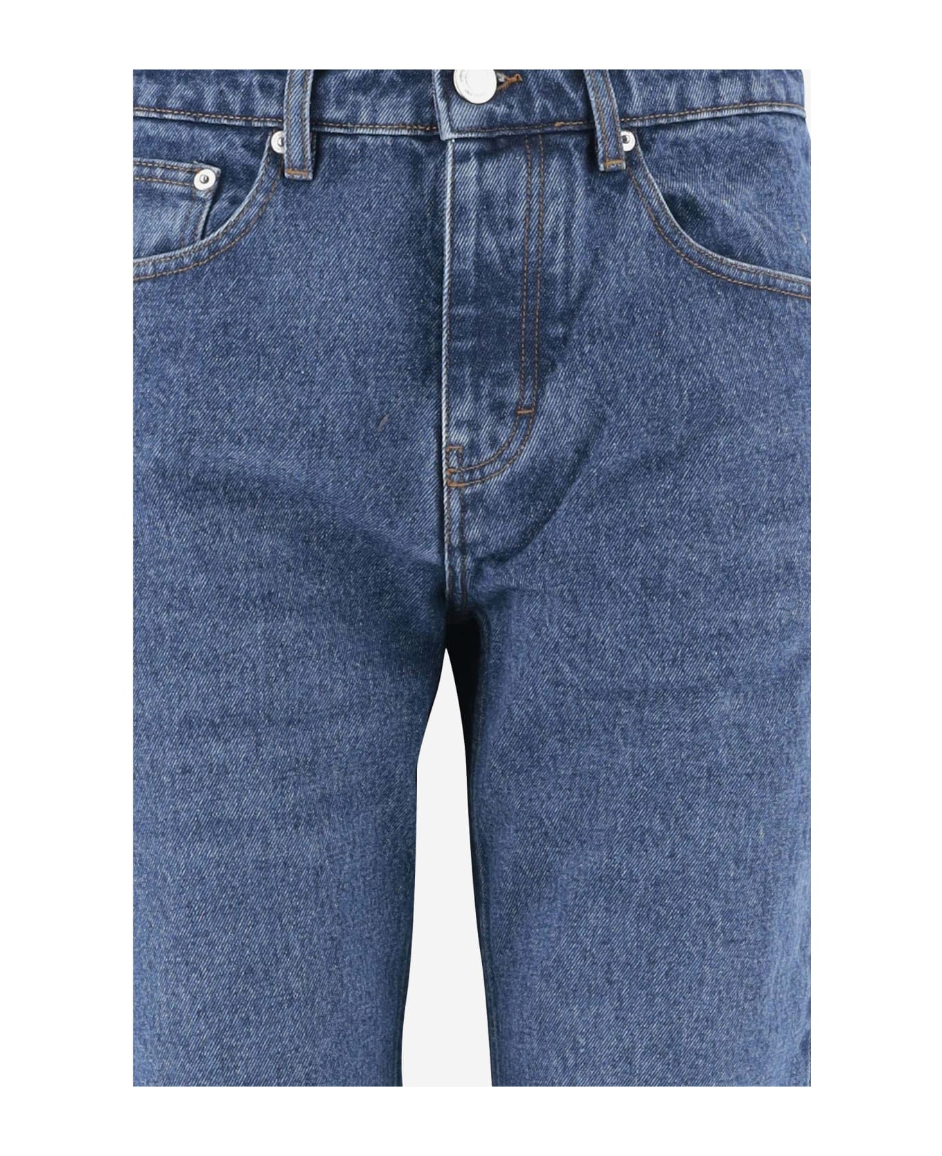 Ami Alexandre Mattiussi Cotton Denim Jeans - Denim